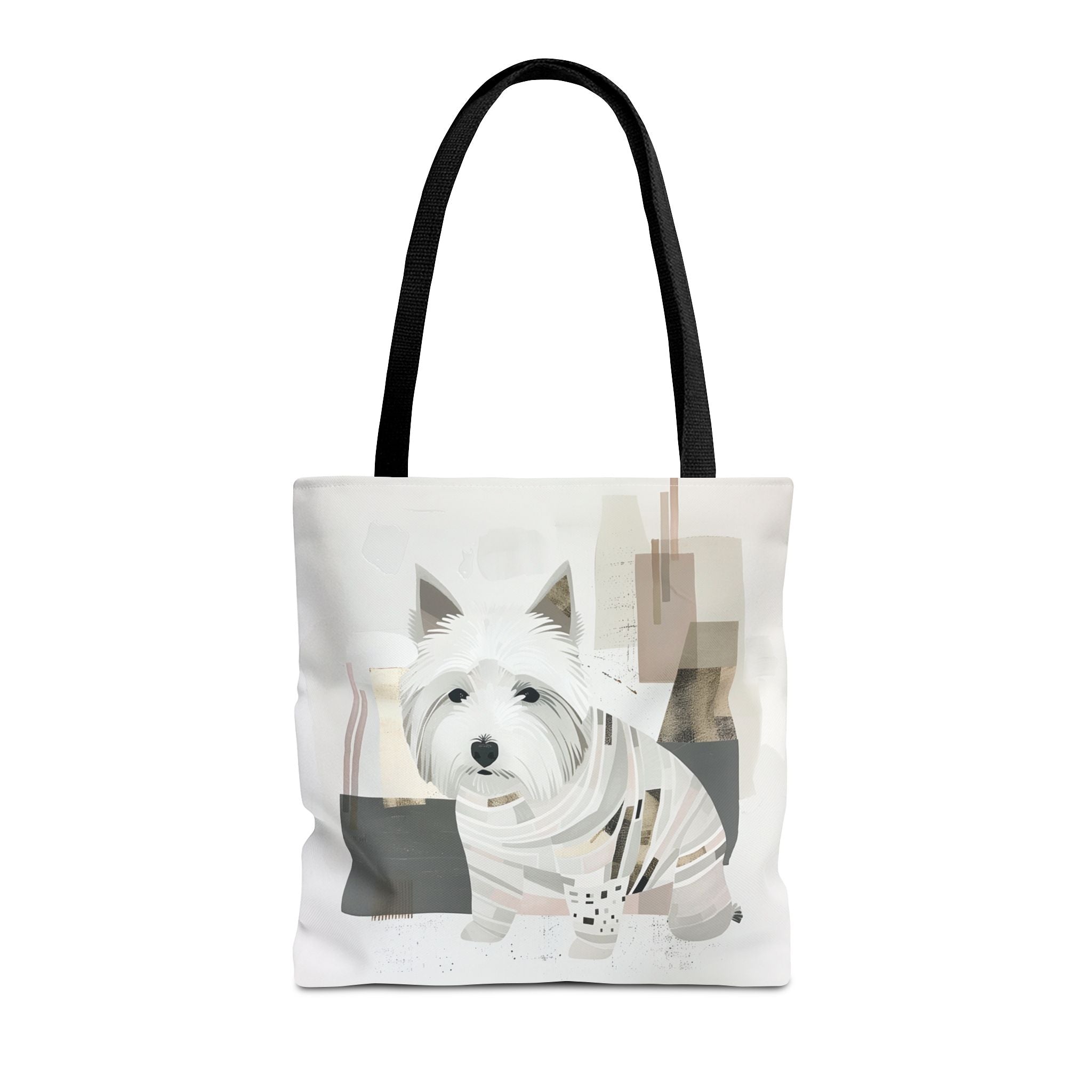Westie Wonderland Cityscape Tote Bag, Minimalist Art Dog Lover Gift - Darwin & Rose