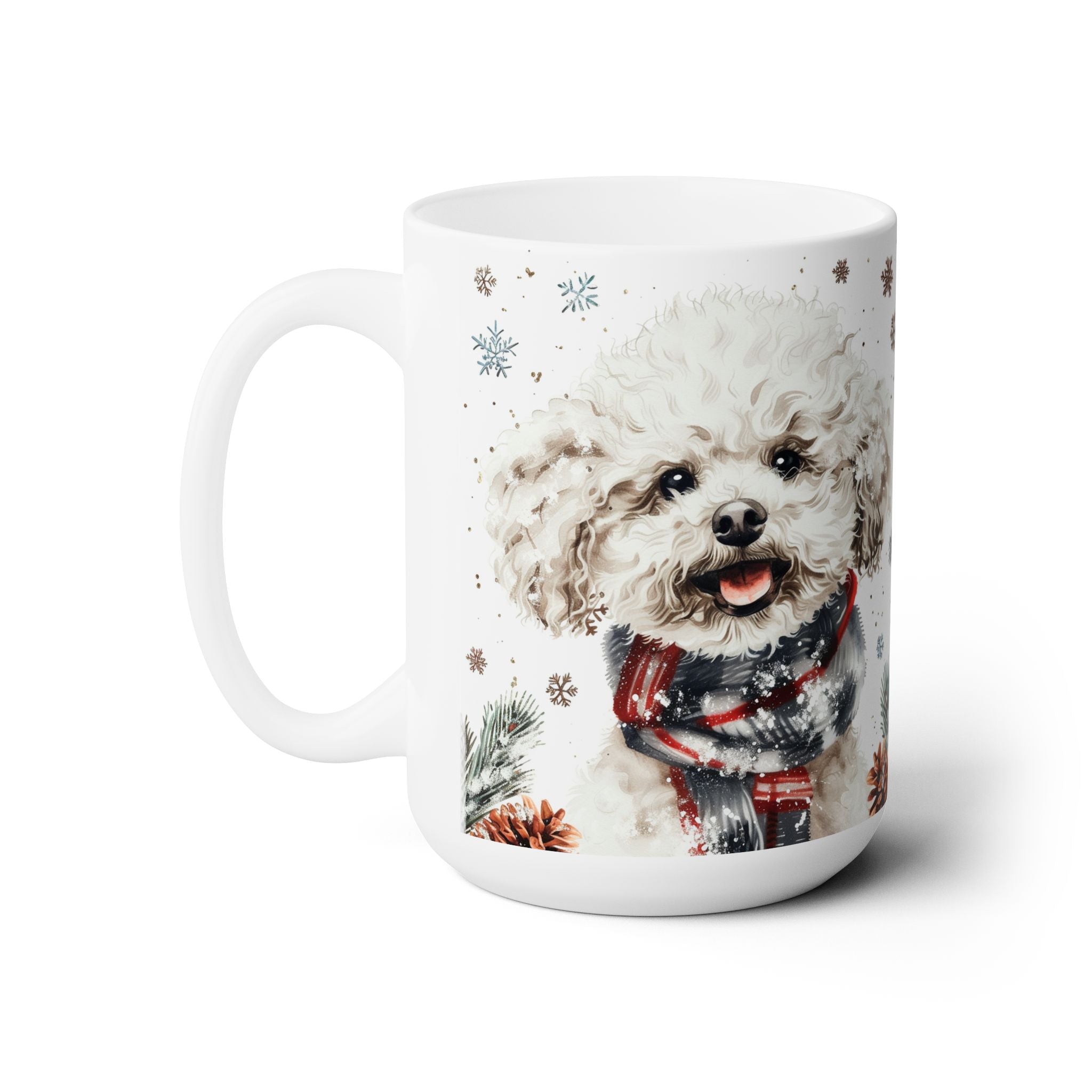 Poodle Christmas Mug - Adorable Winter Dog Lover Gift for Holidays - Darwin & Rose
