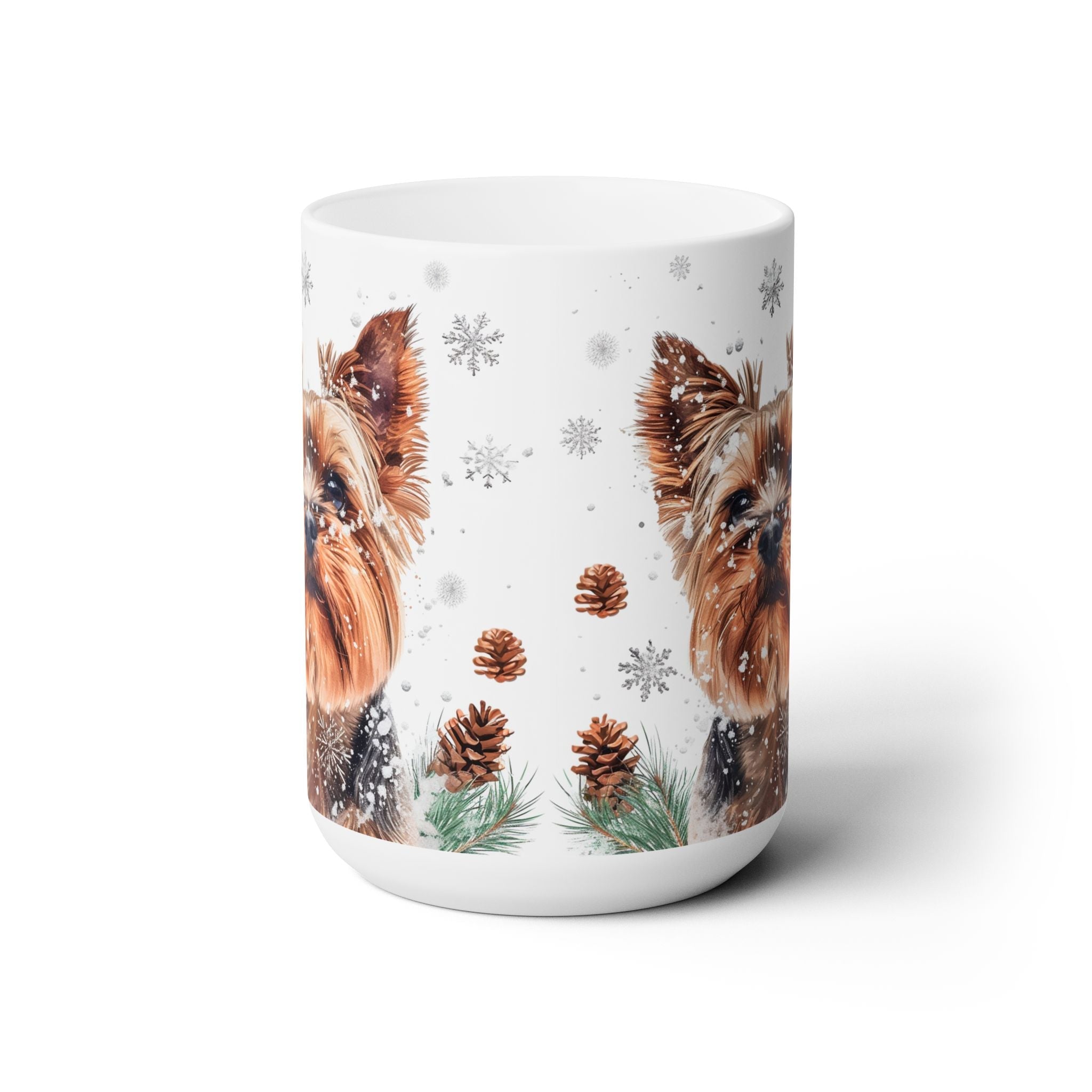 Yorkie Winter Wonderland Mug - Snowy Yorkshire Terrier Gift - Darwin & Rose
