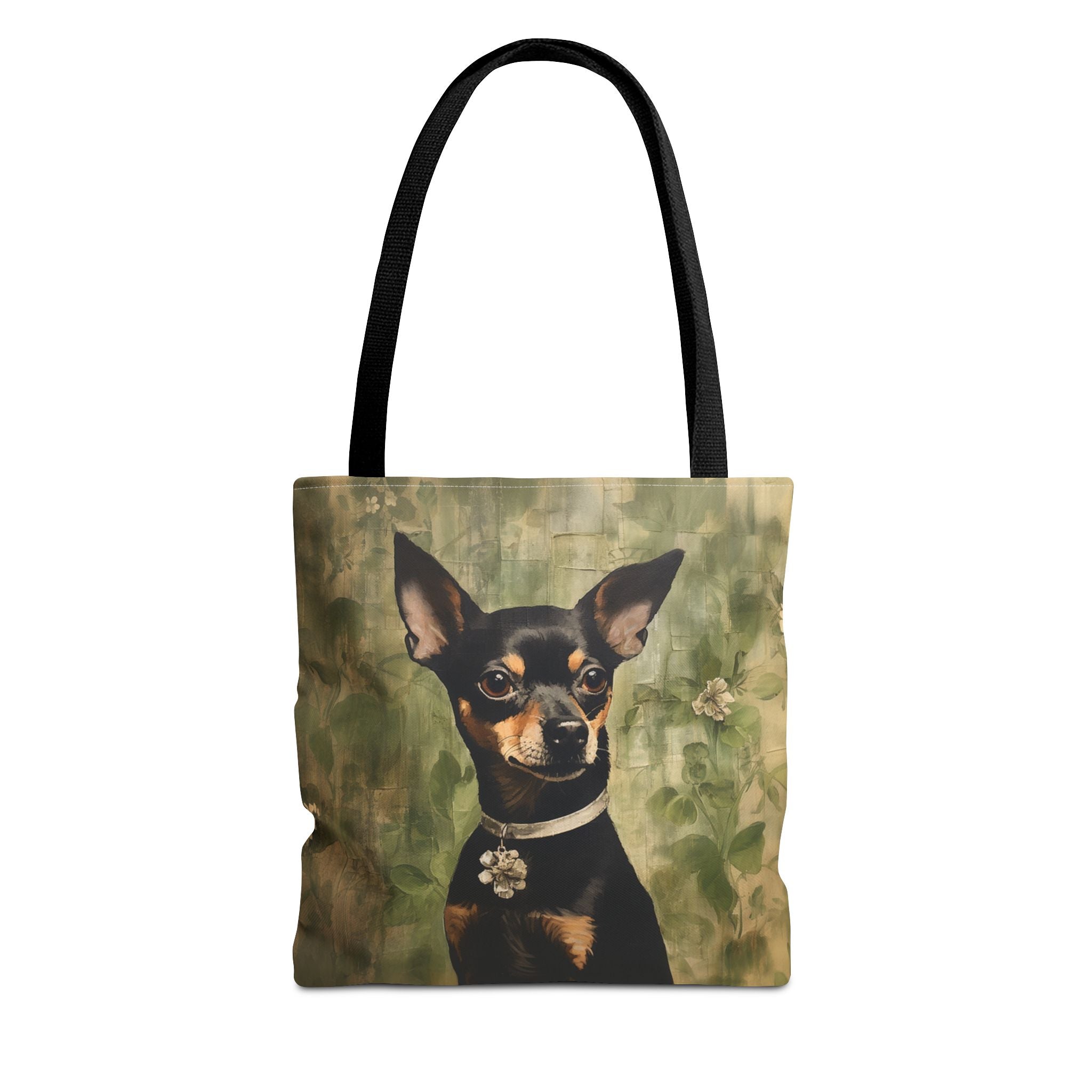 Chic Chihuahua Floral Canvas Tote Bag - Eco-Friendly Gift for Dog Lovers - Darwin & Rose