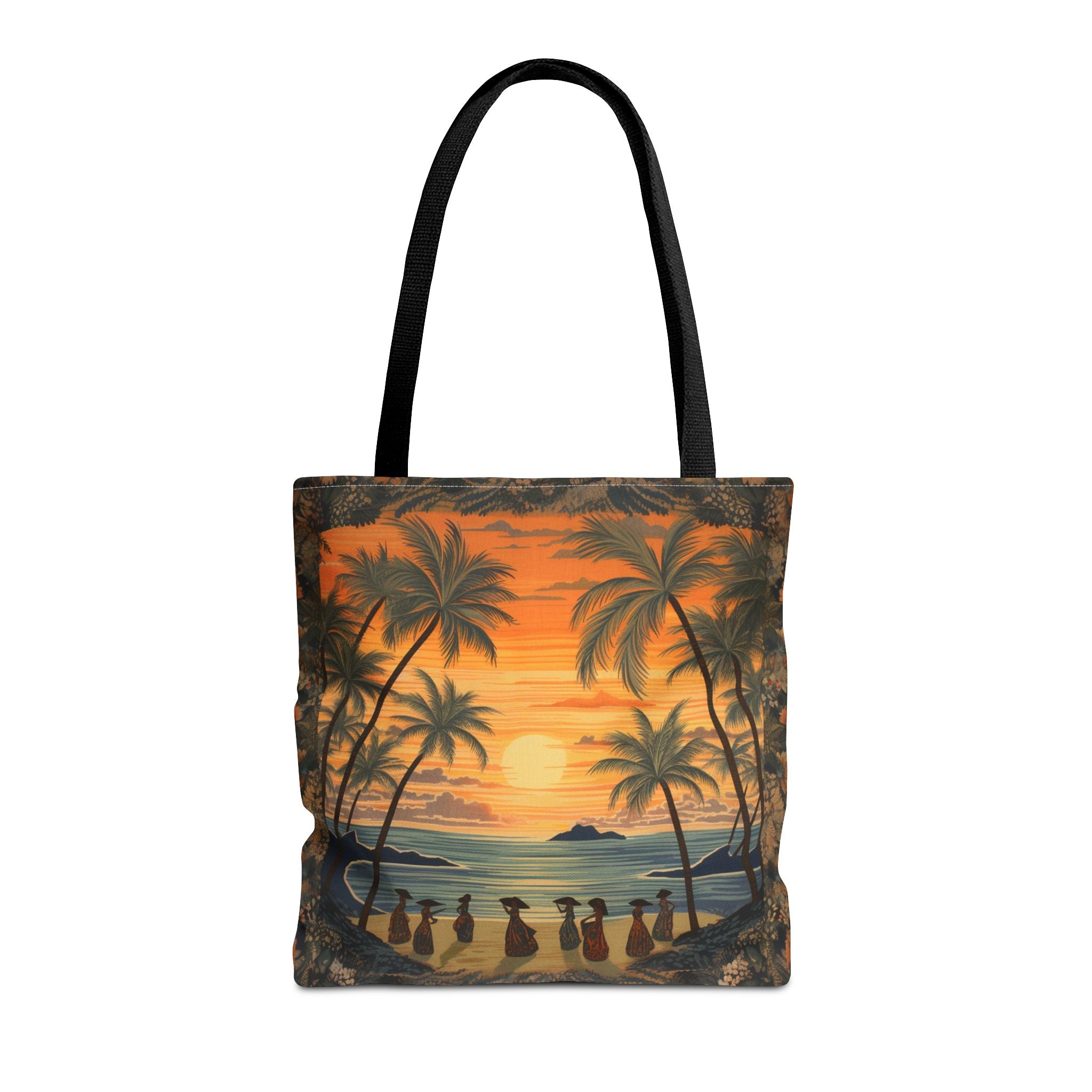 Hawaiian Sunset Tropical Beach Tote Bag, Vibrant Eco-Friendly Design - Darwin & Rose