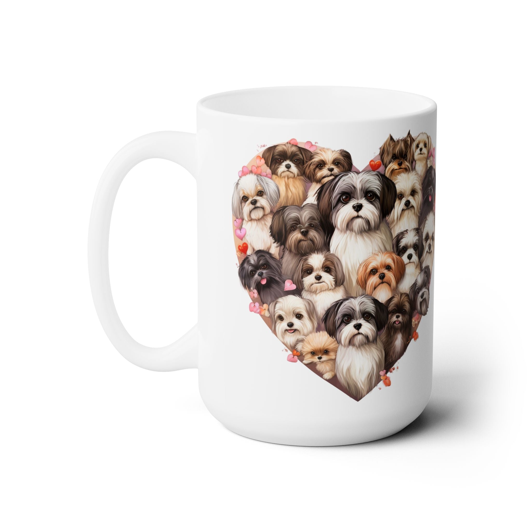 Shih Tzu Lover's Heart Mug - Adorable Dog Design, Perfect Gift - Darwin & Rose