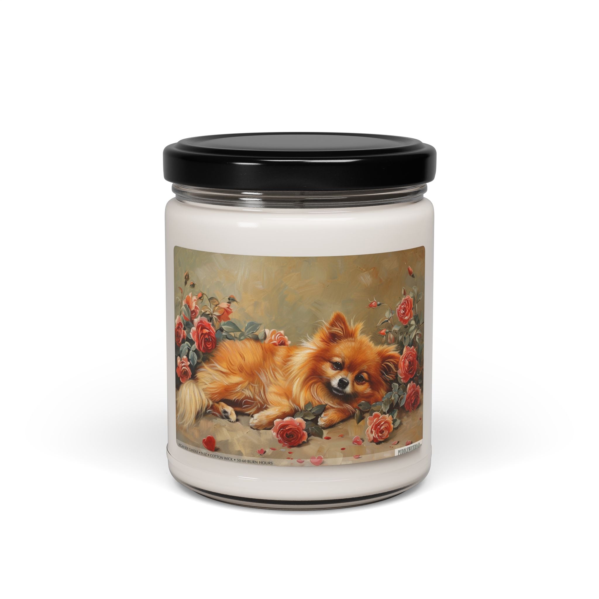 Pomeranian Art Candle - Cozy Gift for Dog Lovers and Pet Memorials - Darwin & Rose