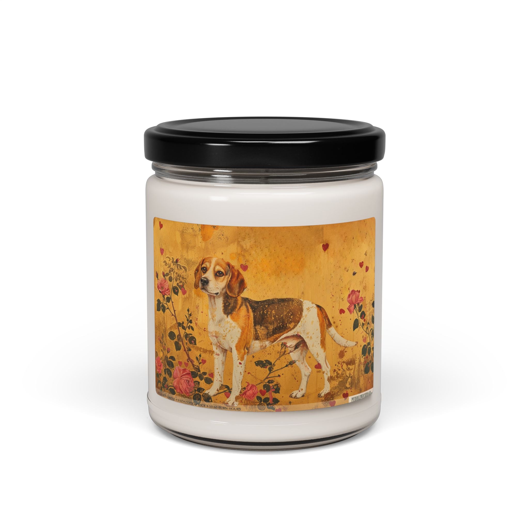 Beagle Vintage Art Candle - Heartfelt Gift for Dog Lovers - Darwin & Rose