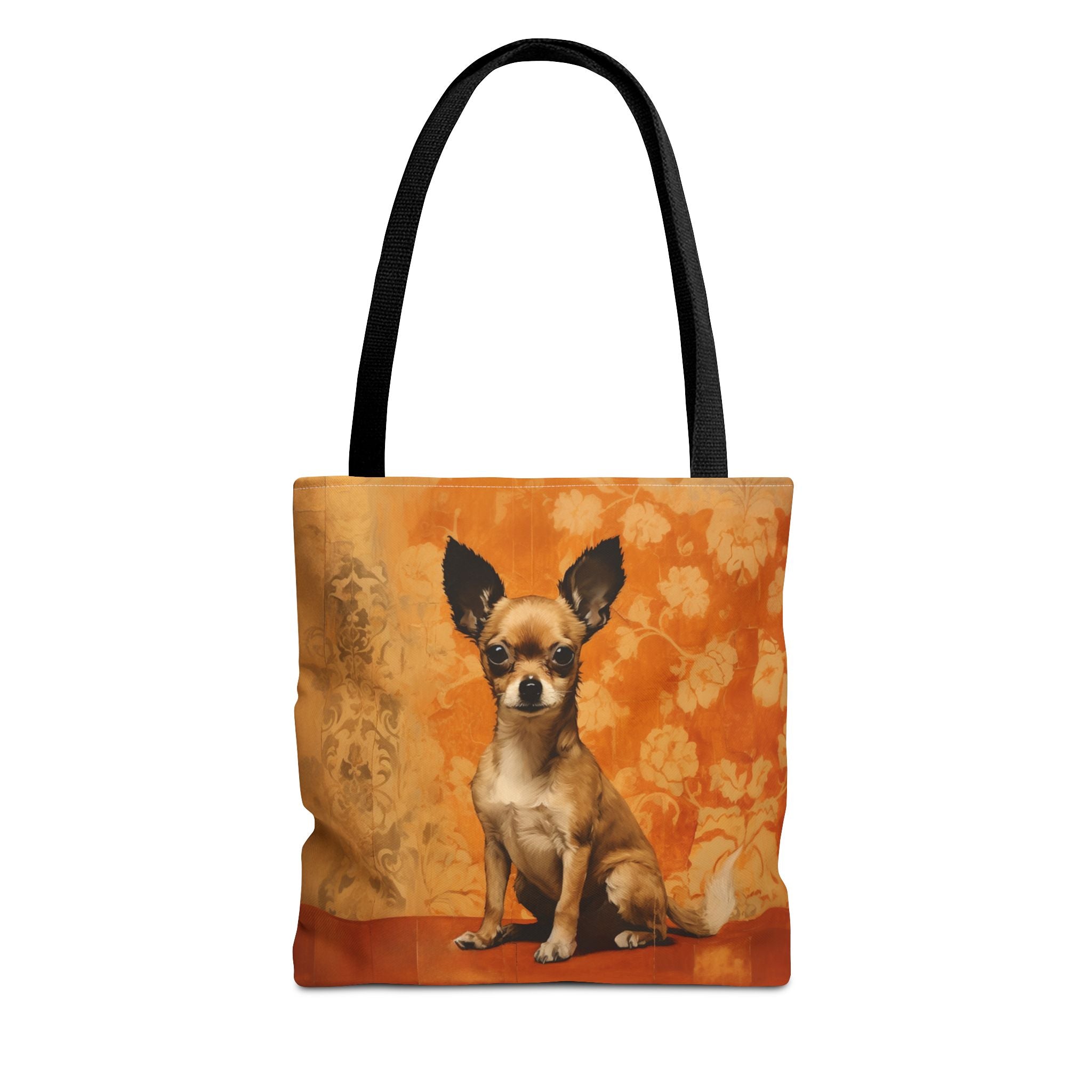 Chic Chihuahua Tote Bag with Vintage Floral Design, Gift for Dog Lovers - Darwin & Rose