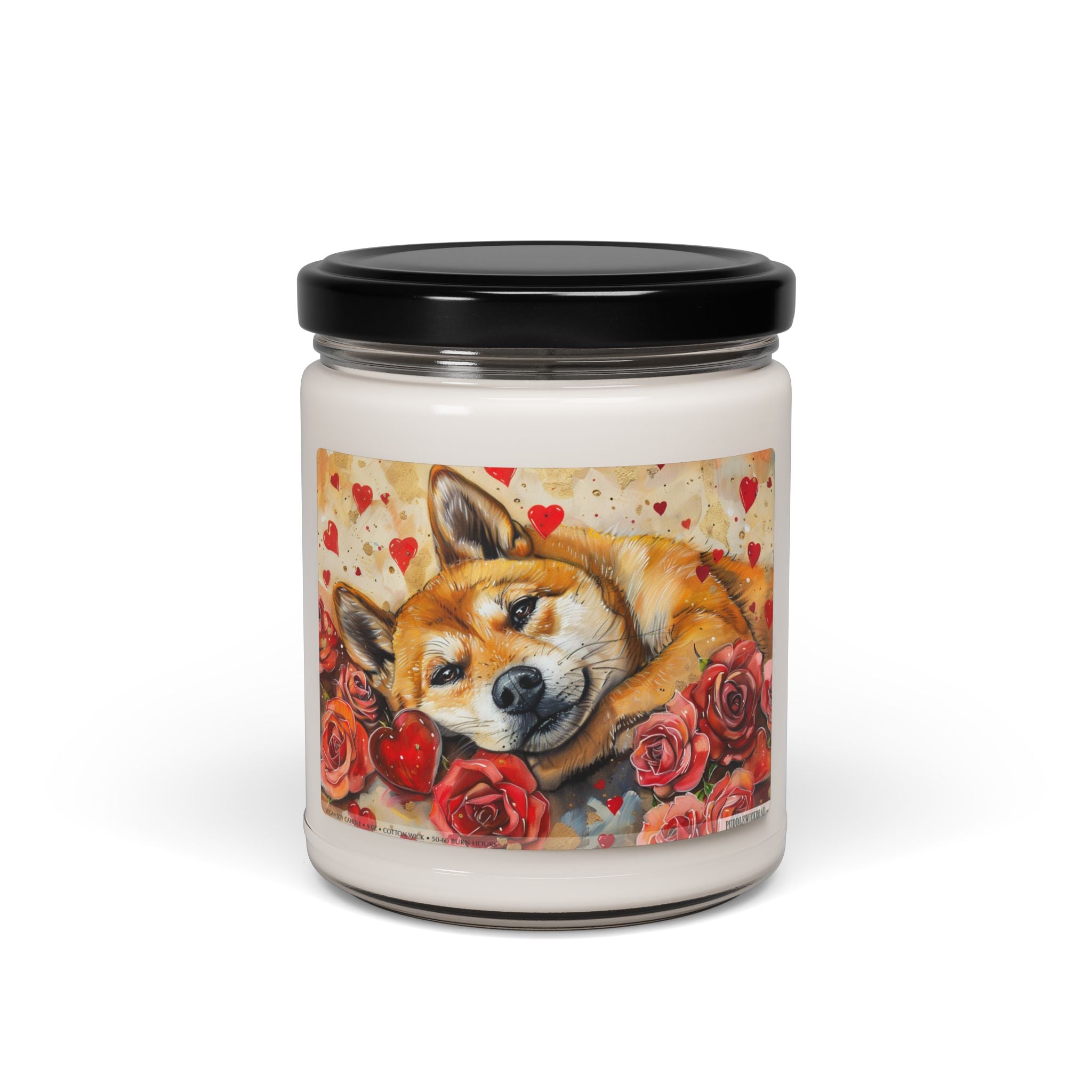 Shiba Inu Love Candle - Adorable Pet Lover Memorial Gift - Darwin & Rose