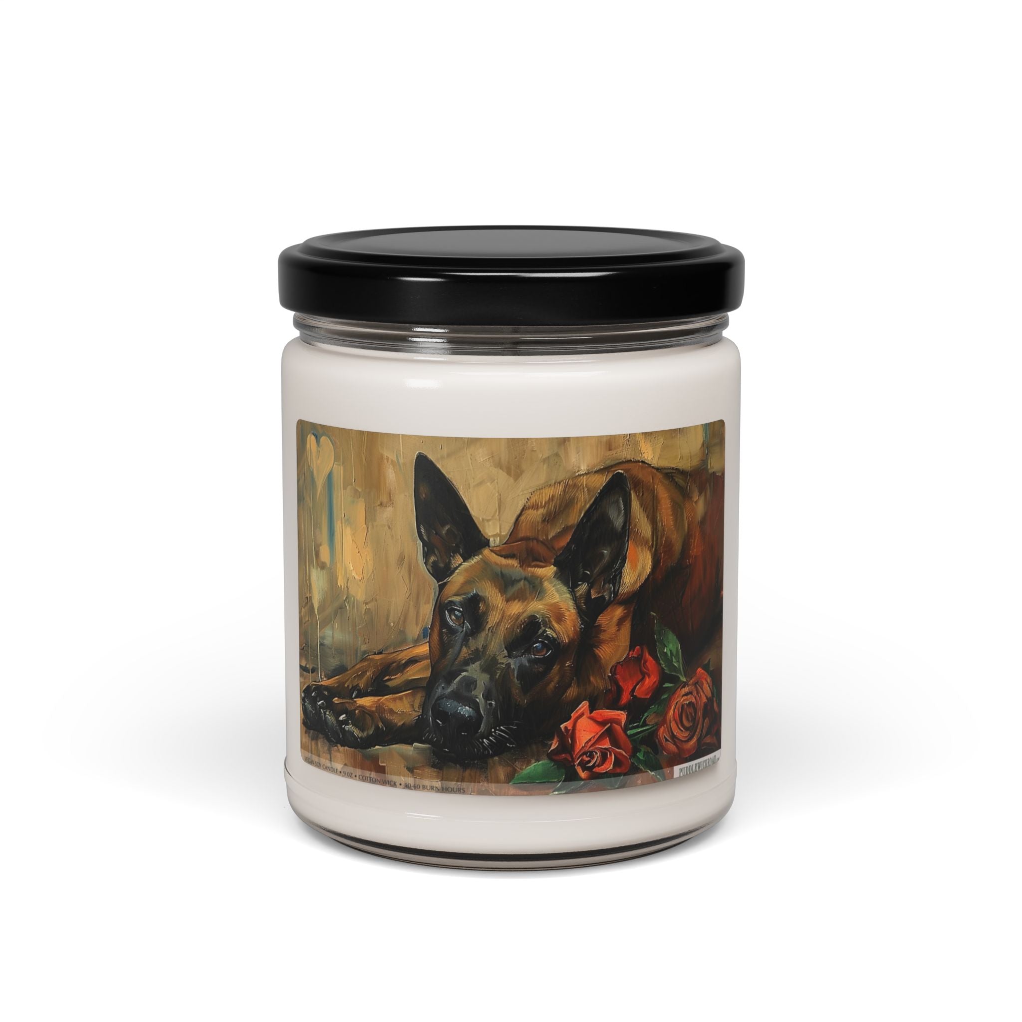 Belgian Malinois Vintage Pet Memory Candle Gift - Darwin & Rose