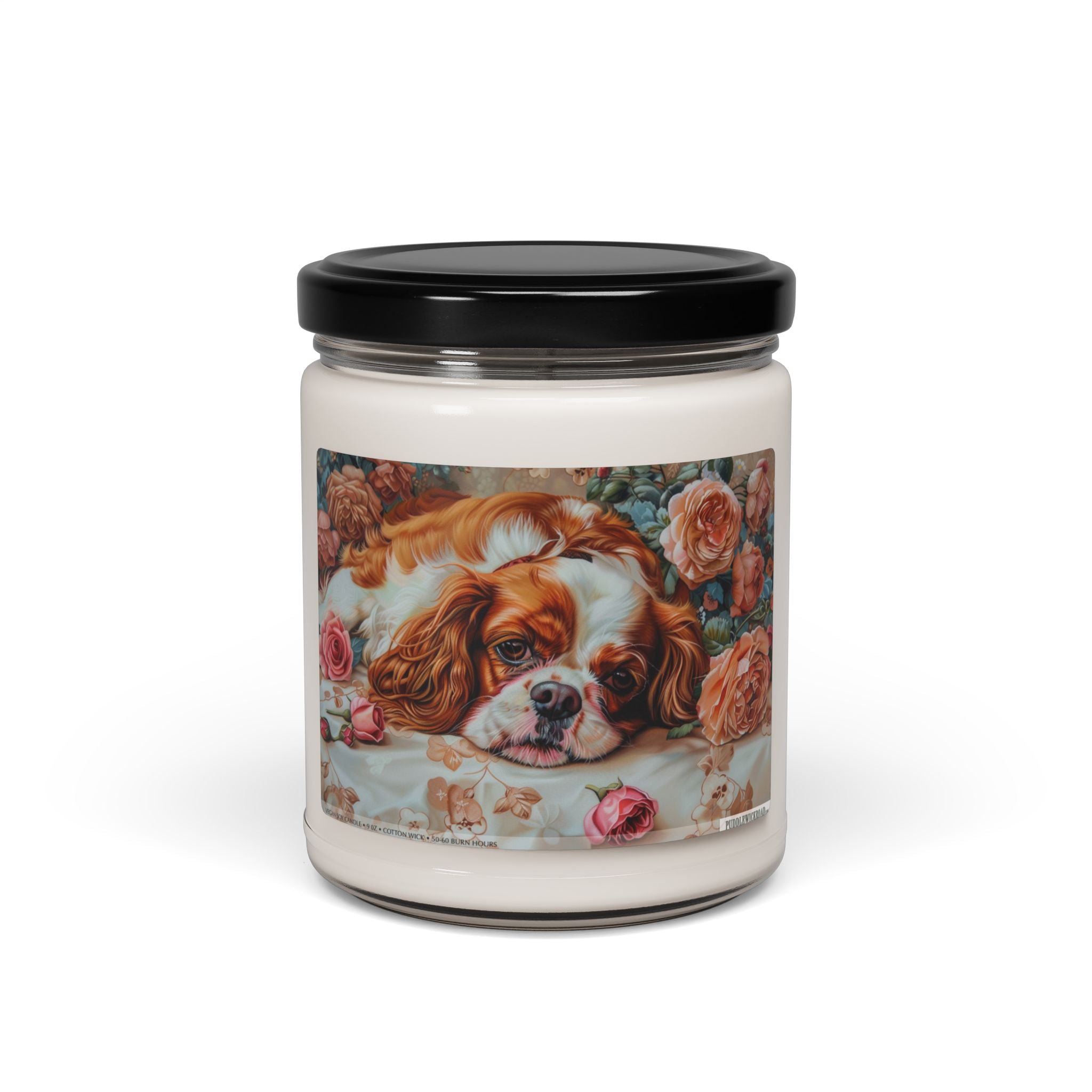 Cavalier King Charles Spaniel Candle - Vintage Dog Lover Gift - Darwin & Rose