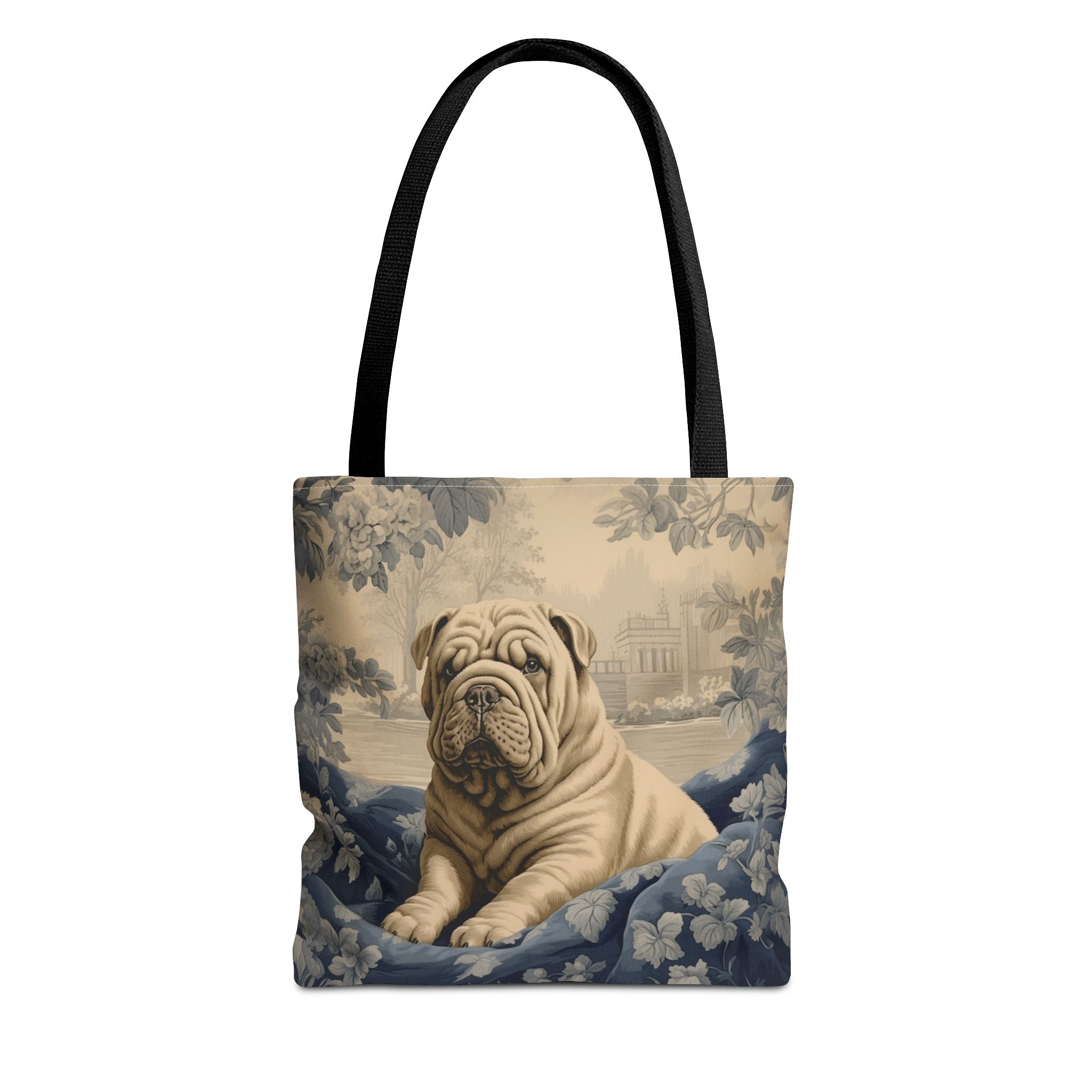 Vintage Shar Pei Canvas Tote Bag - Artistic Dog Lover Gift - Darwin & Rose