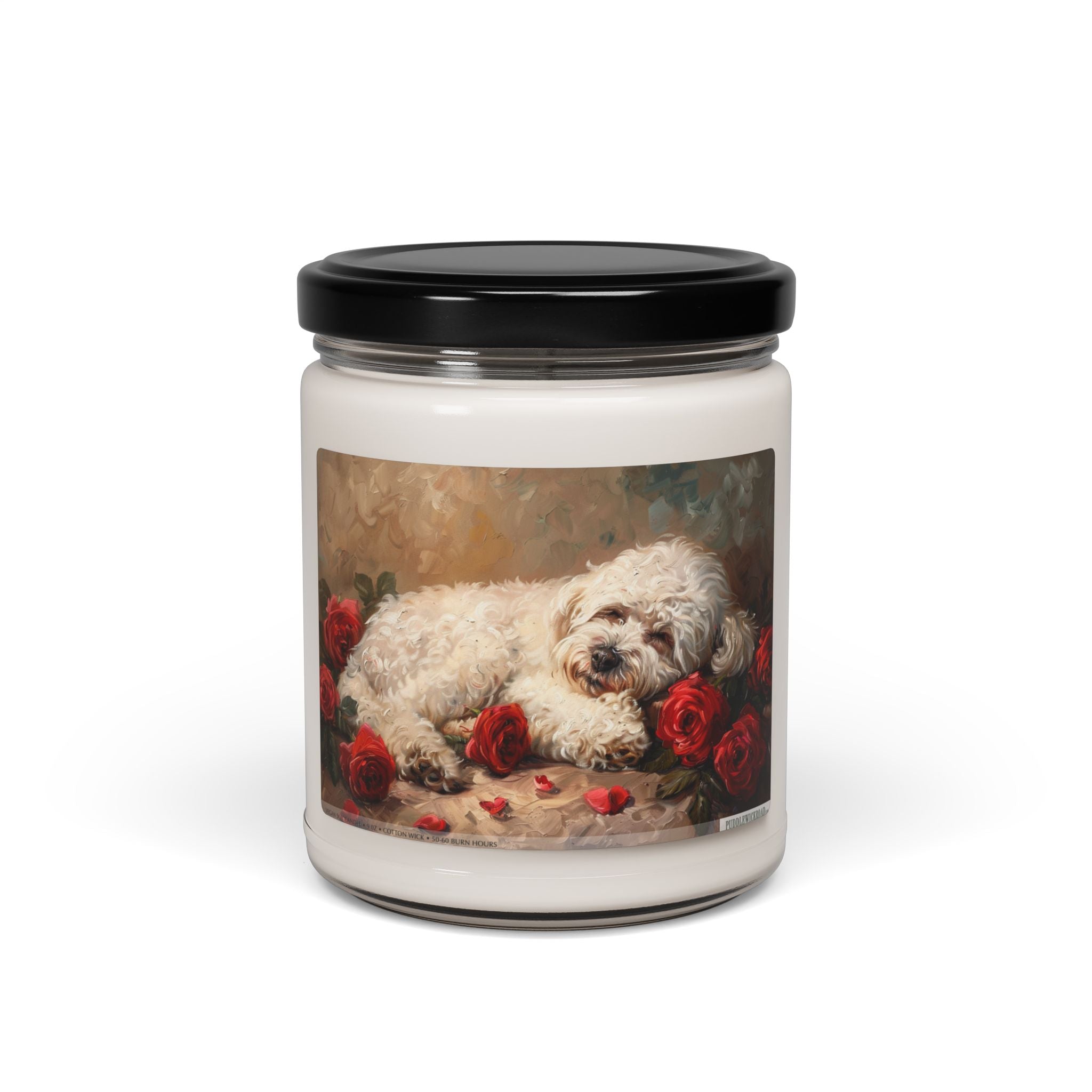 Bichon Bliss Memorial Candle - Soy Pet Lover Gift - Darwin & Rose