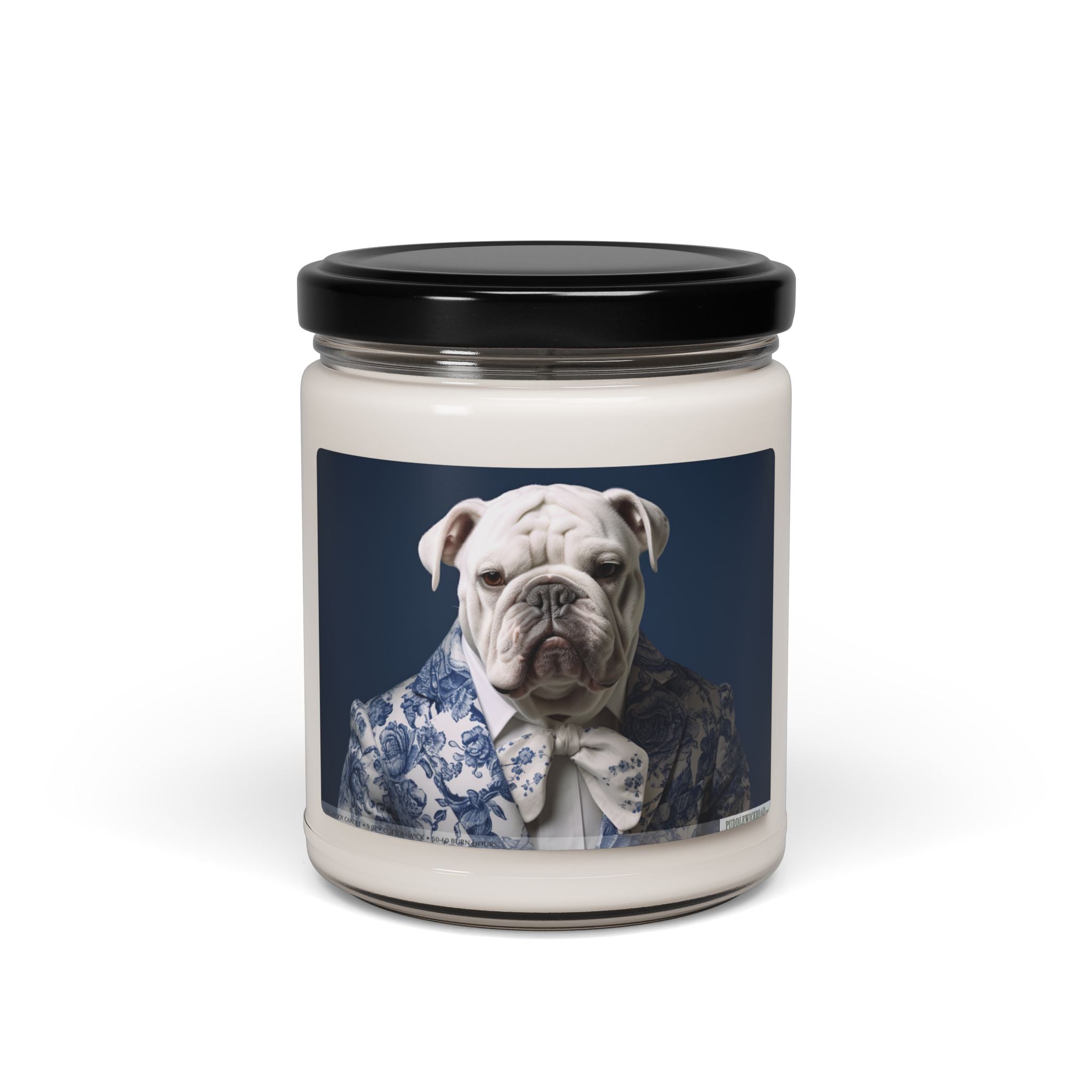 Refined English Bulldog Candle - Vintage Pet Lover Gift - Darwin & Rose