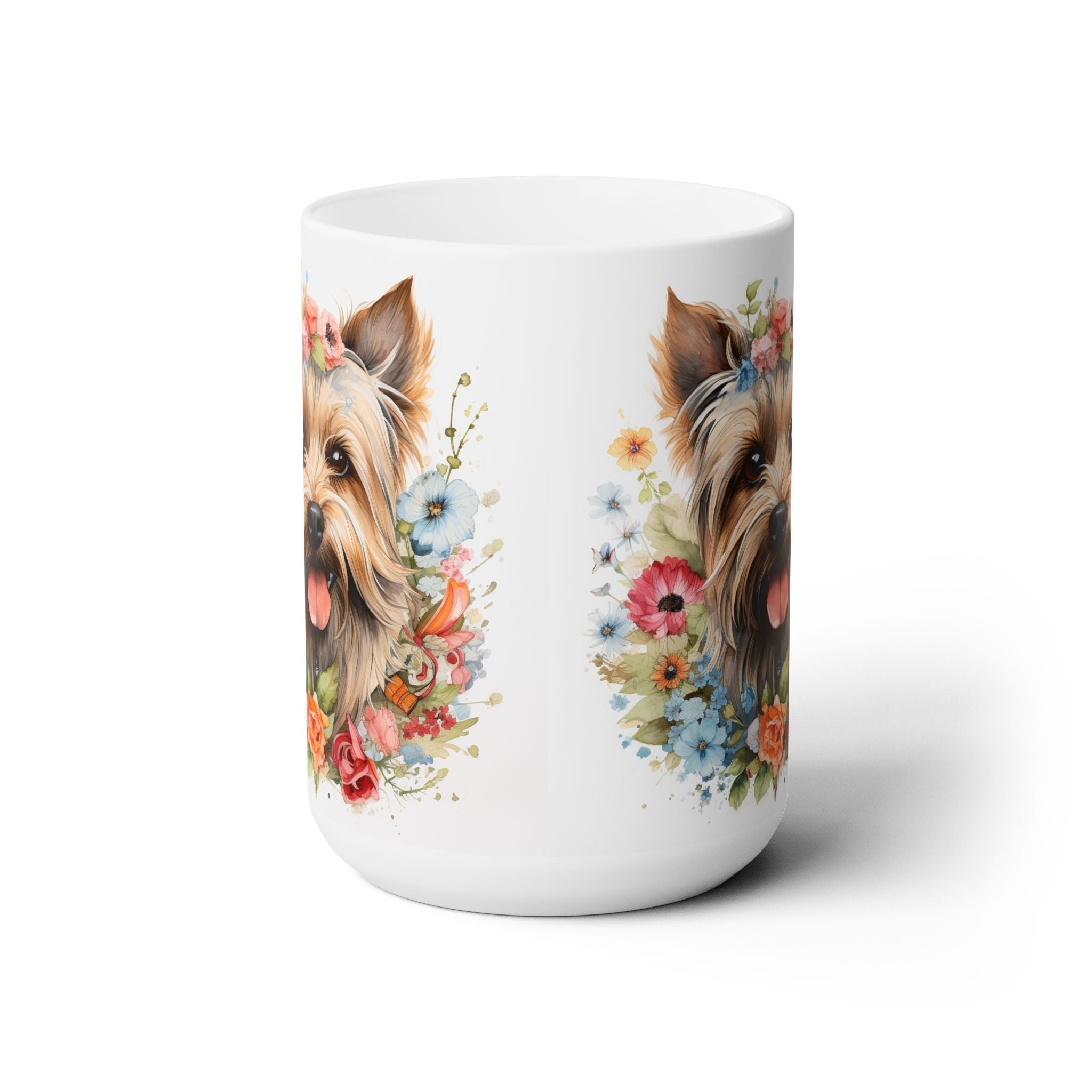 Yorkie Blossom Mug - Yorkshire Terrier Gift for Dog Lovers - Darwin & Rose