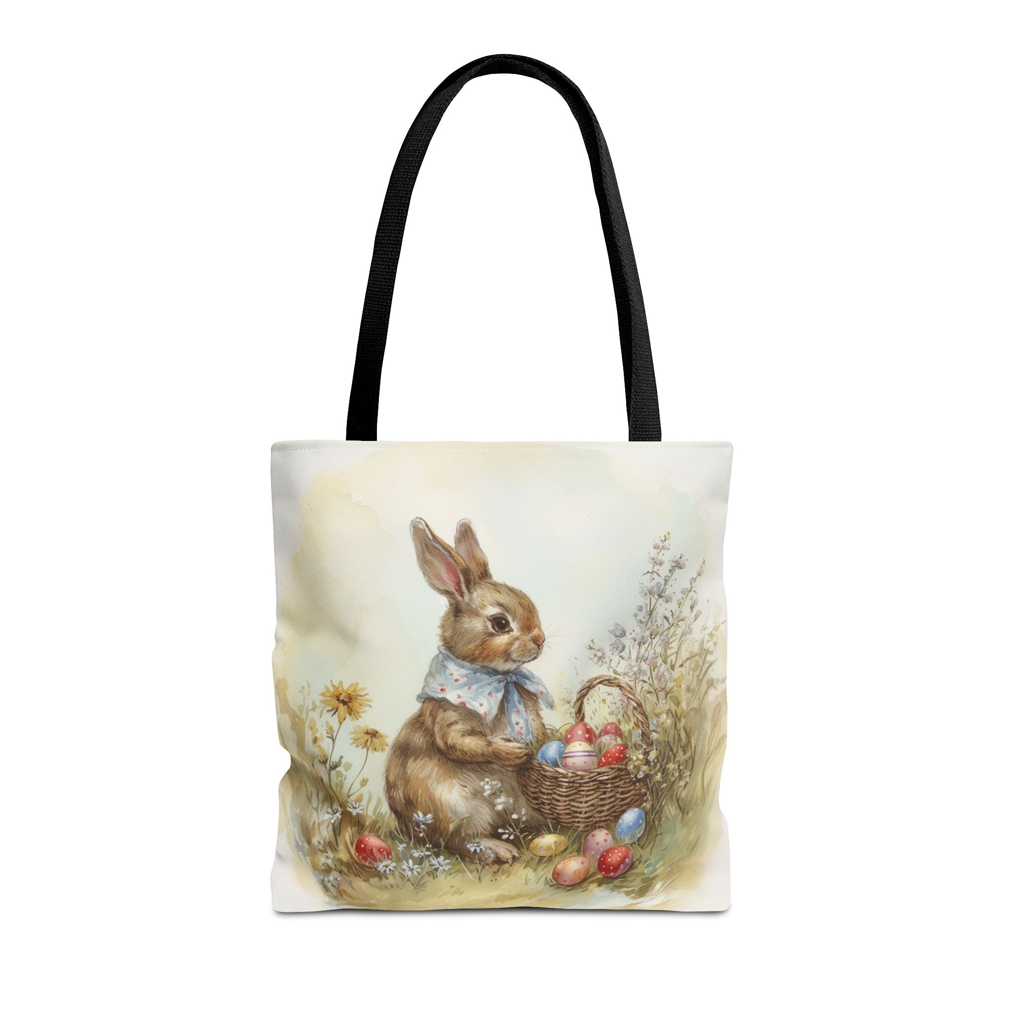 Easter Bunny Tapestry Tote, Spring Canvas Bag for Shopping & Gifts - Darwin & Rose