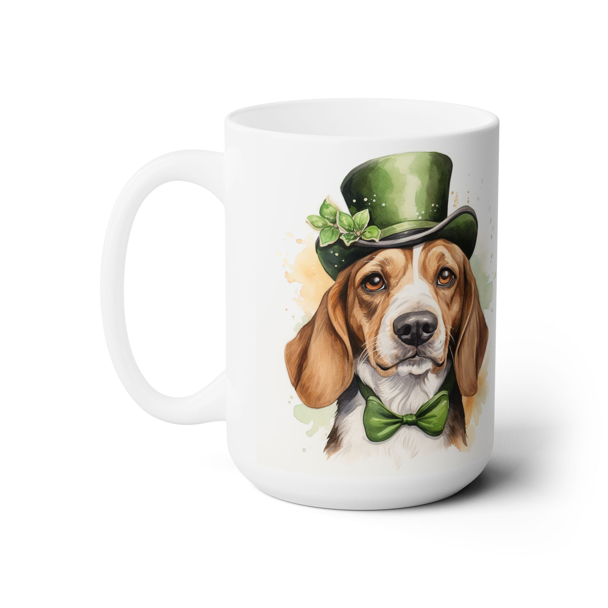 Beagle St. Patrick's Day Coffee Mug - Lucky Dog Lover's Gift - Darwin & Rose