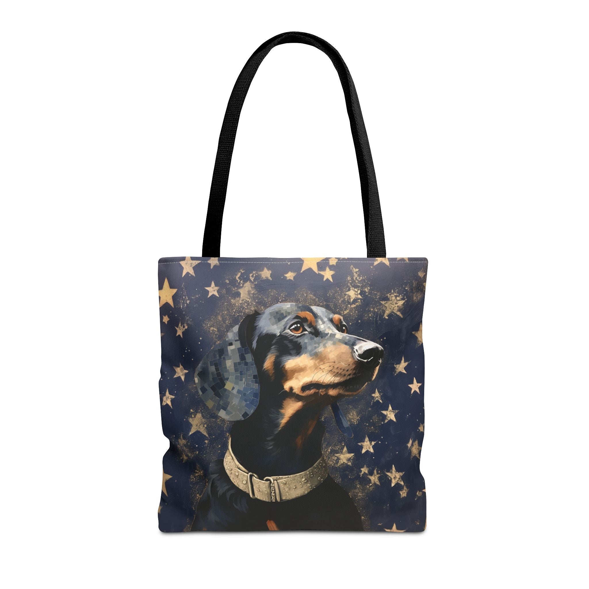 Starry Dachshund Canvas Tote Bag for Dog Lovers, Eco-Friendly Gift - Darwin & Rose