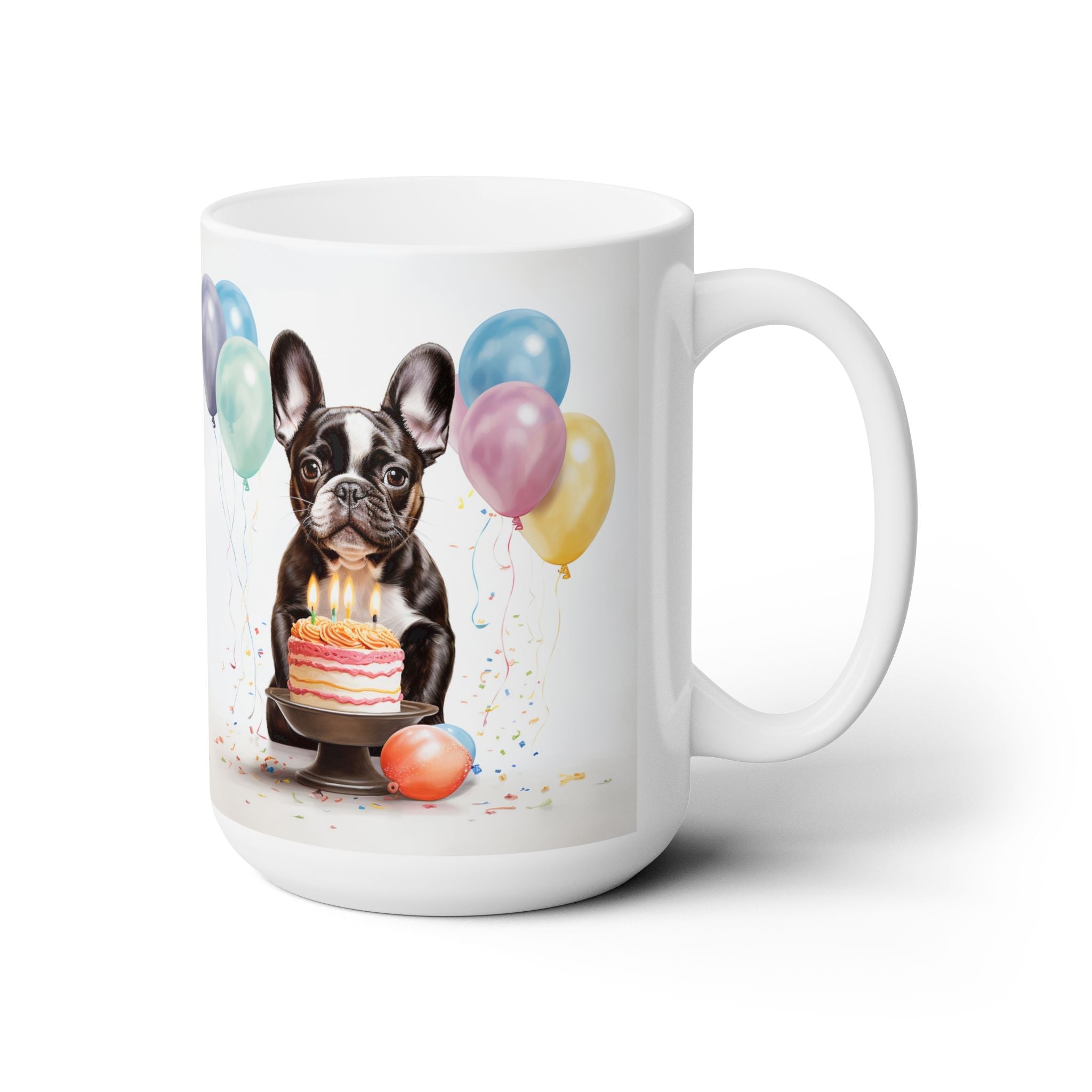 French Bulldog Birthday Bash Mug - Cute Frenchie Gift Idea - Darwin & Rose