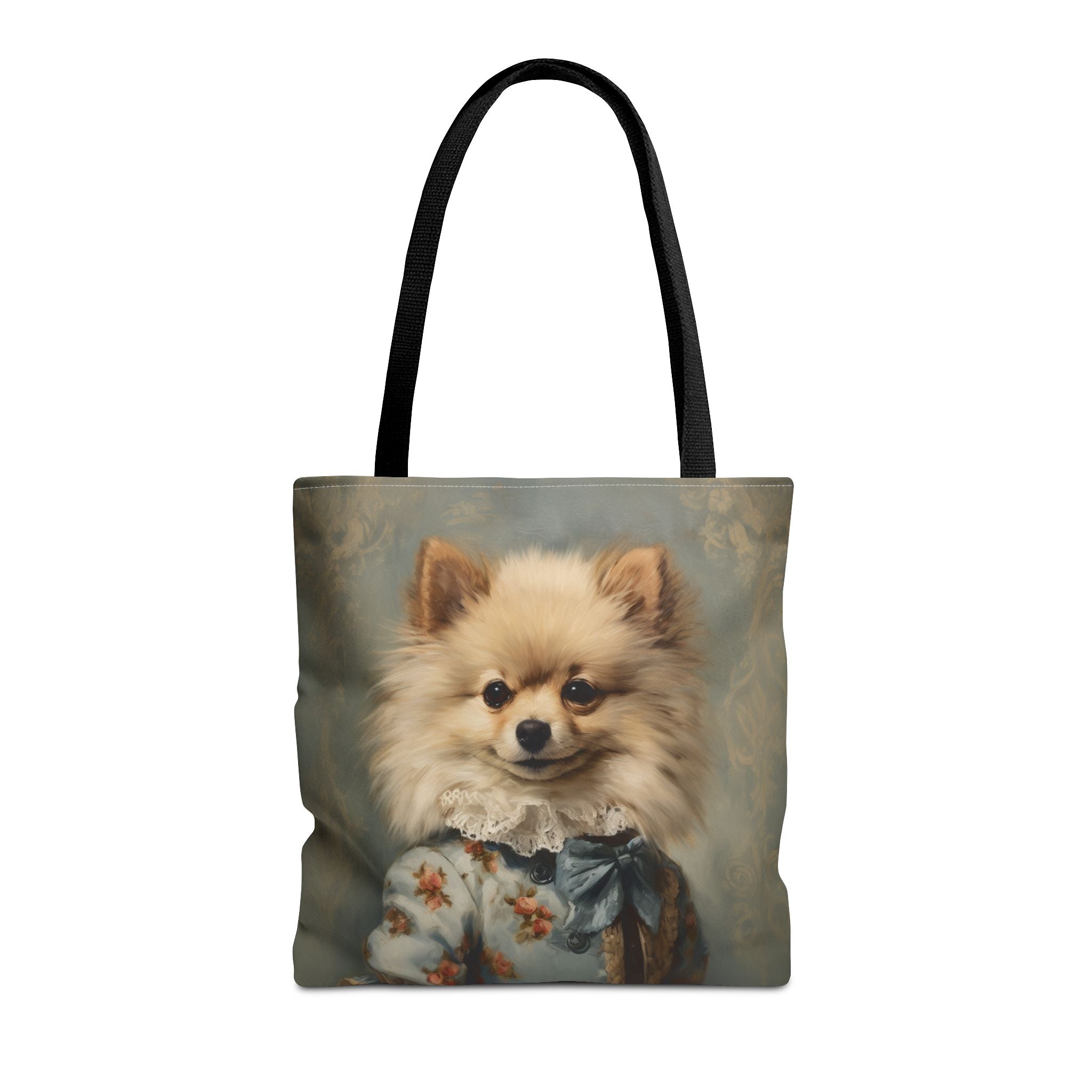 Regal Pomeranian Portrait Tote Bag, Stylish Gift for Dog Lovers - Darwin & Rose