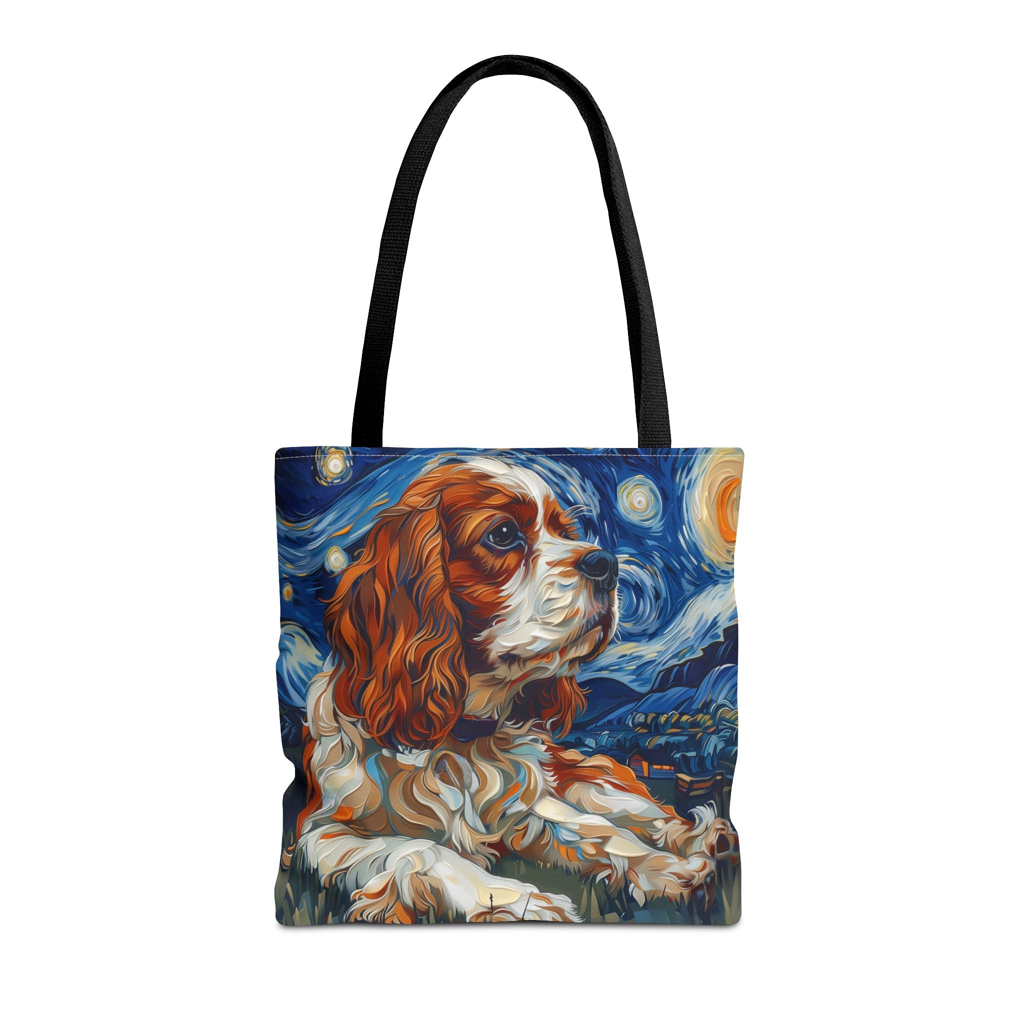 Cavalier King Charles Spaniel Starry Night Art Tote Bag, Eco-Friendly Gift - Darwin & Rose