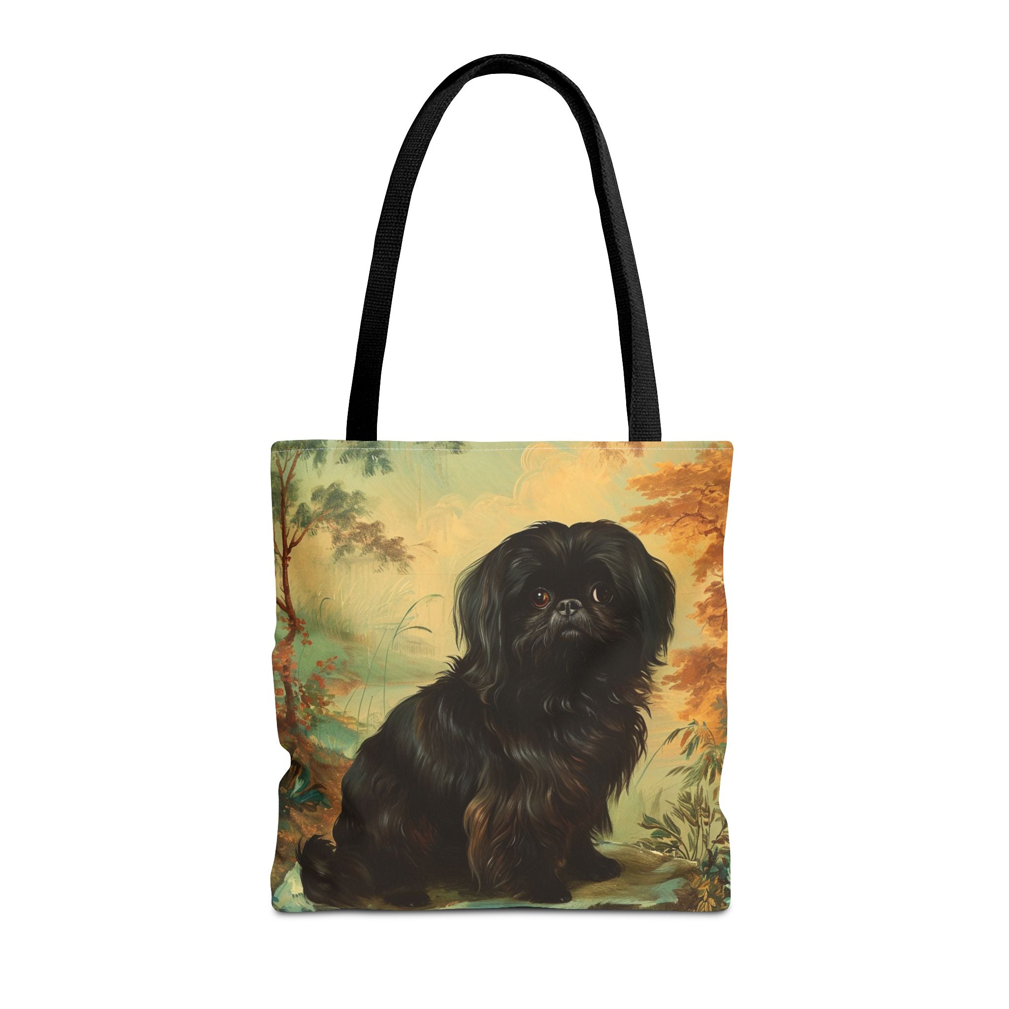 Elegant Pekingese Tote Bag with Vintage-Inspired Art Style - Darwin & Rose