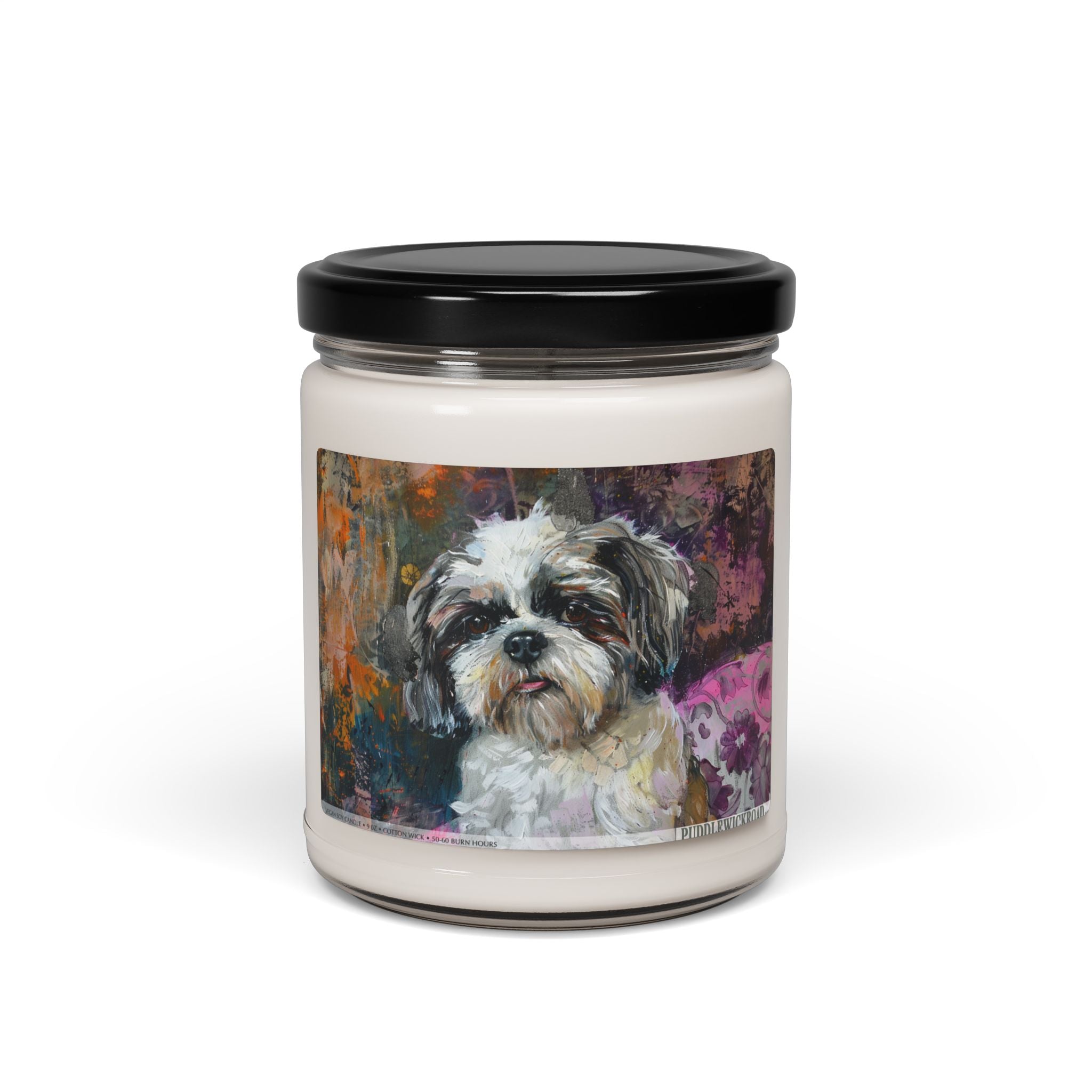 Shih Tzu Vintage Art Candle Gift for Pet Lovers and Dog Parents - Darwin & Rose