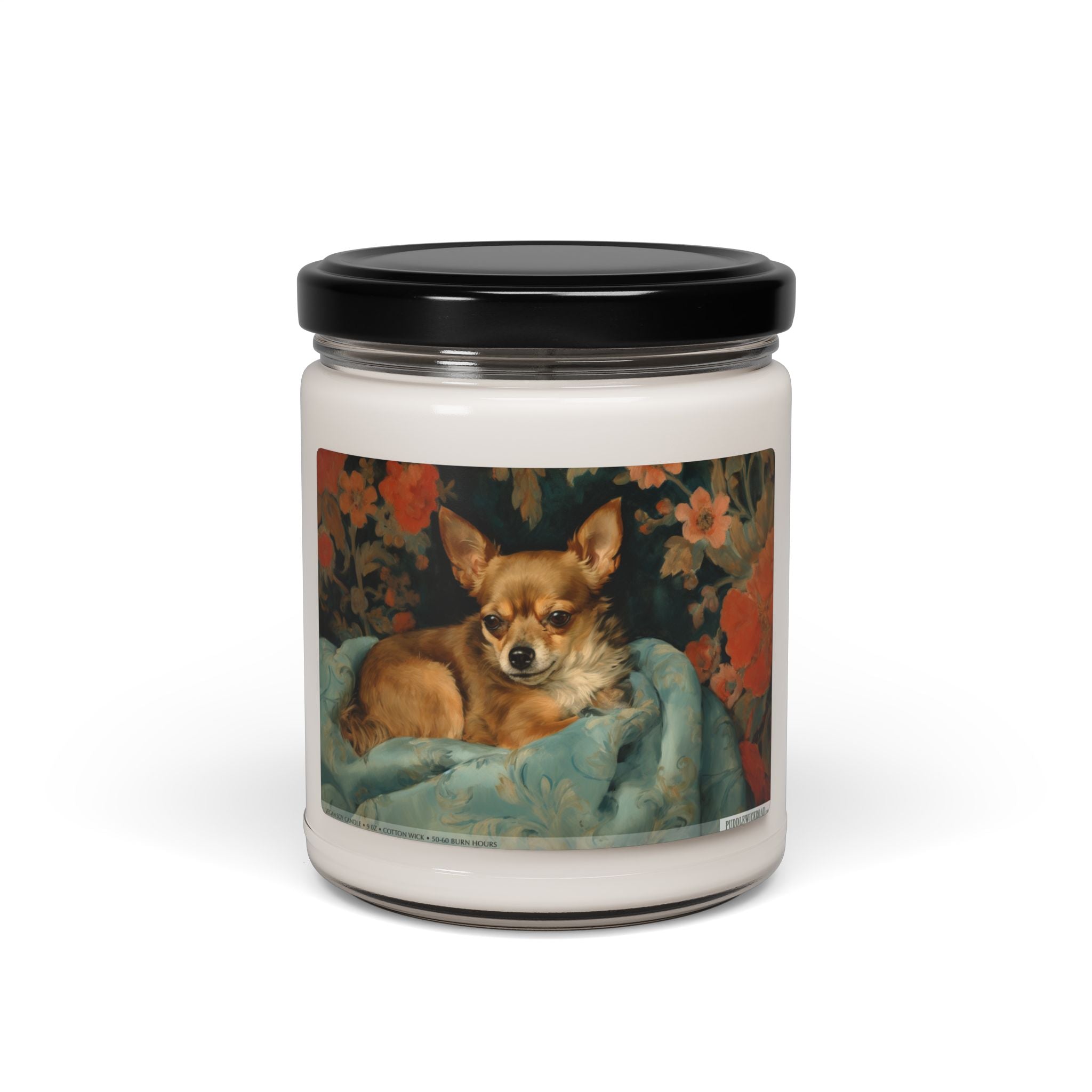 Charming Chihuahua Soy Candle - Dog Lover Gift, Pet Memorial Decoration - Darwin & Rose
