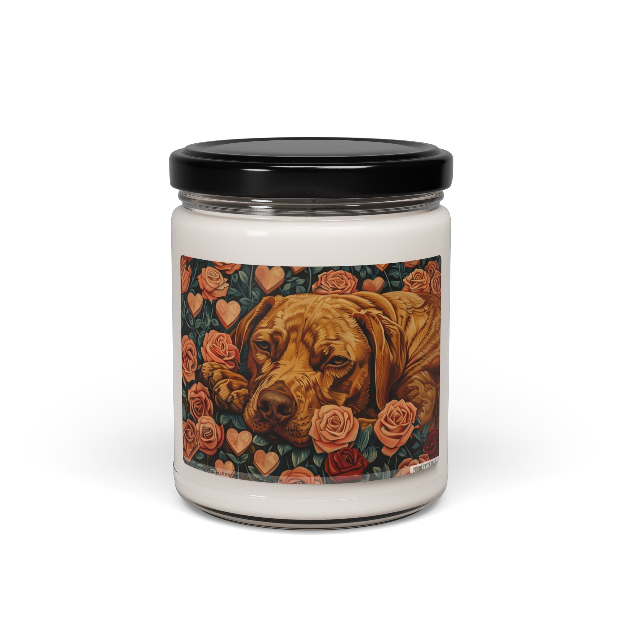 Vizsla Love Candle - Cozy Soy Wax Gift for Dog Lovers & Pet Parents - Darwin & Rose