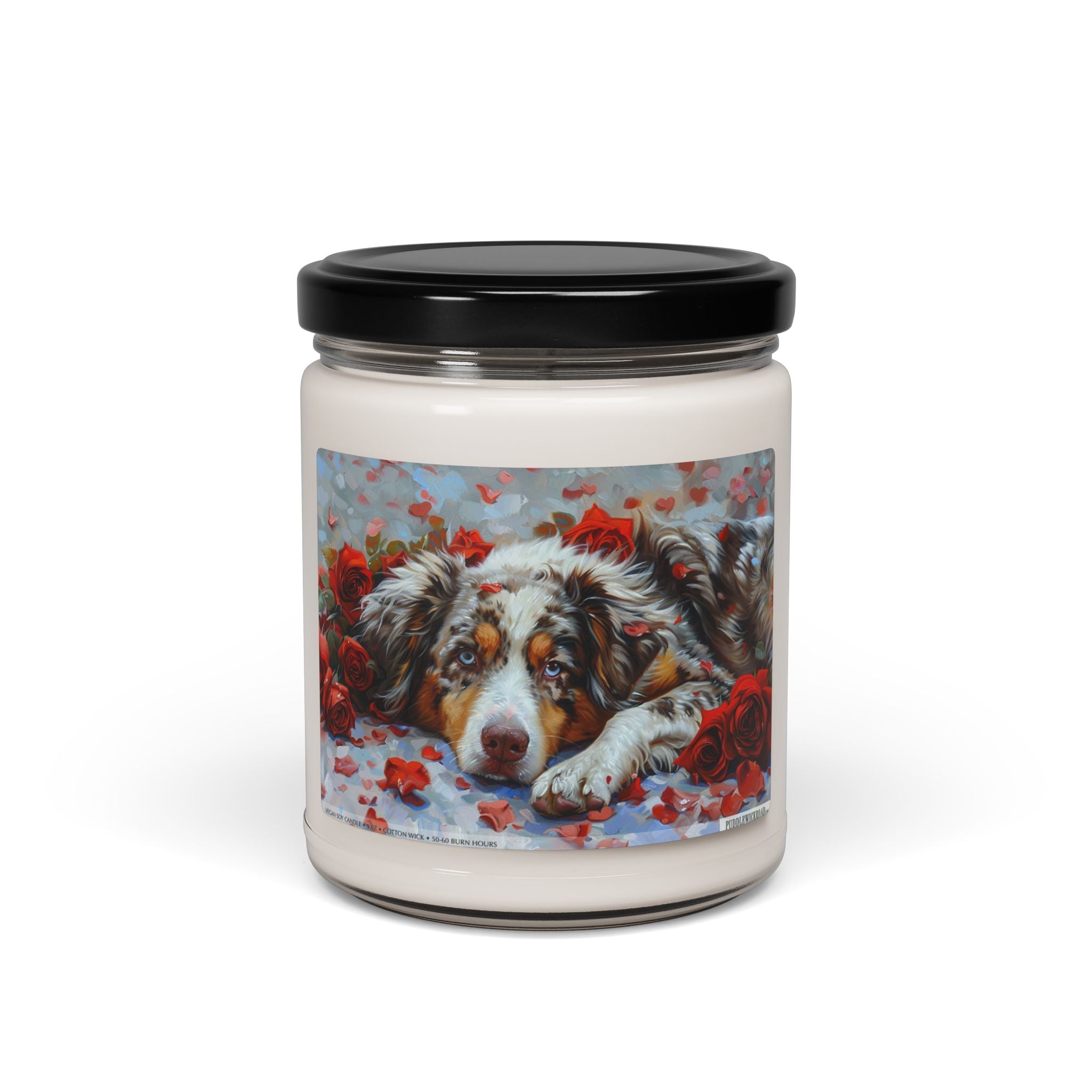 Australian Shepherd Love Candle - Pet Memorial Gift for Dog Lovers - Darwin & Rose