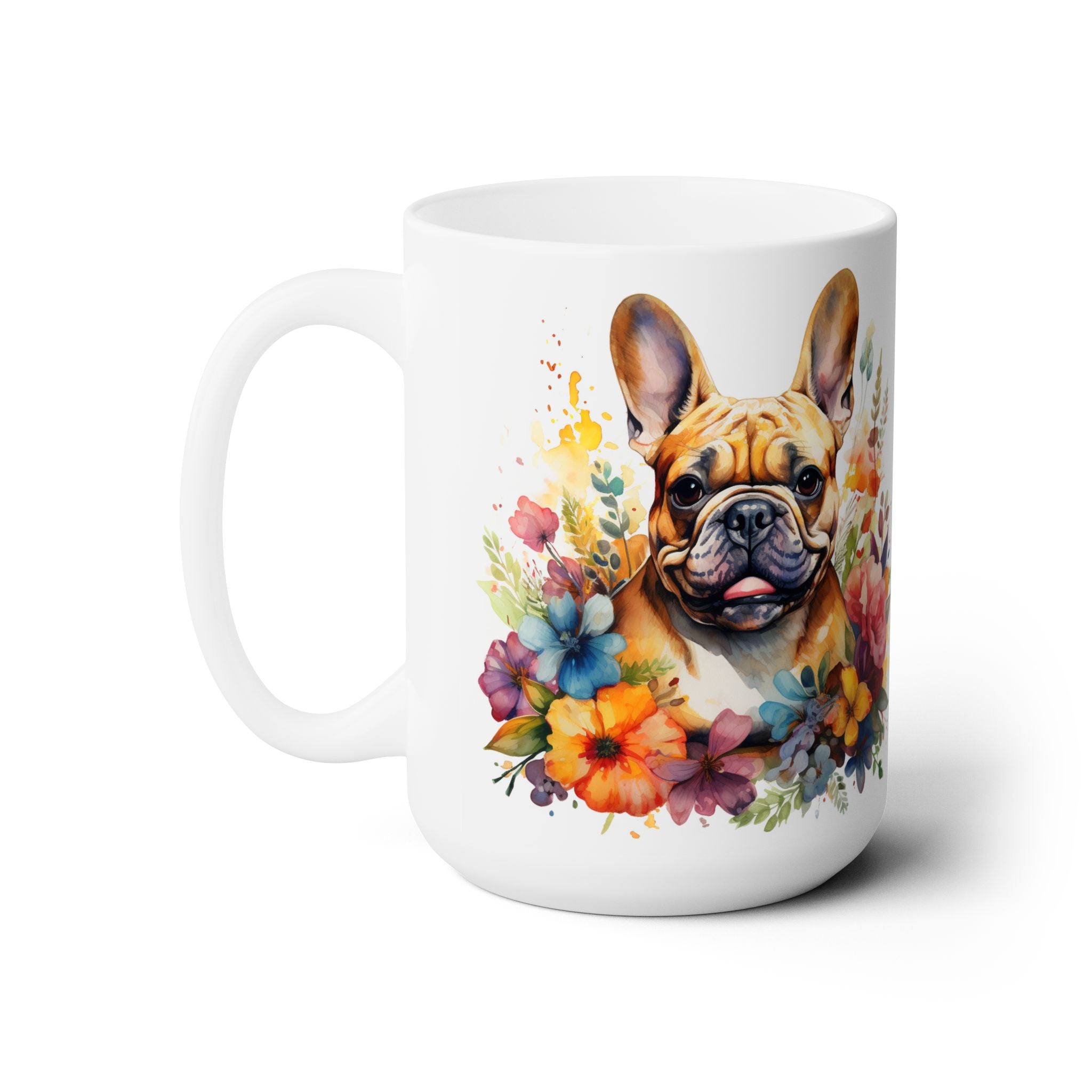Frenchie Love Mug - Floral French Bulldog Coffee Cup Gift - Darwin & Rose