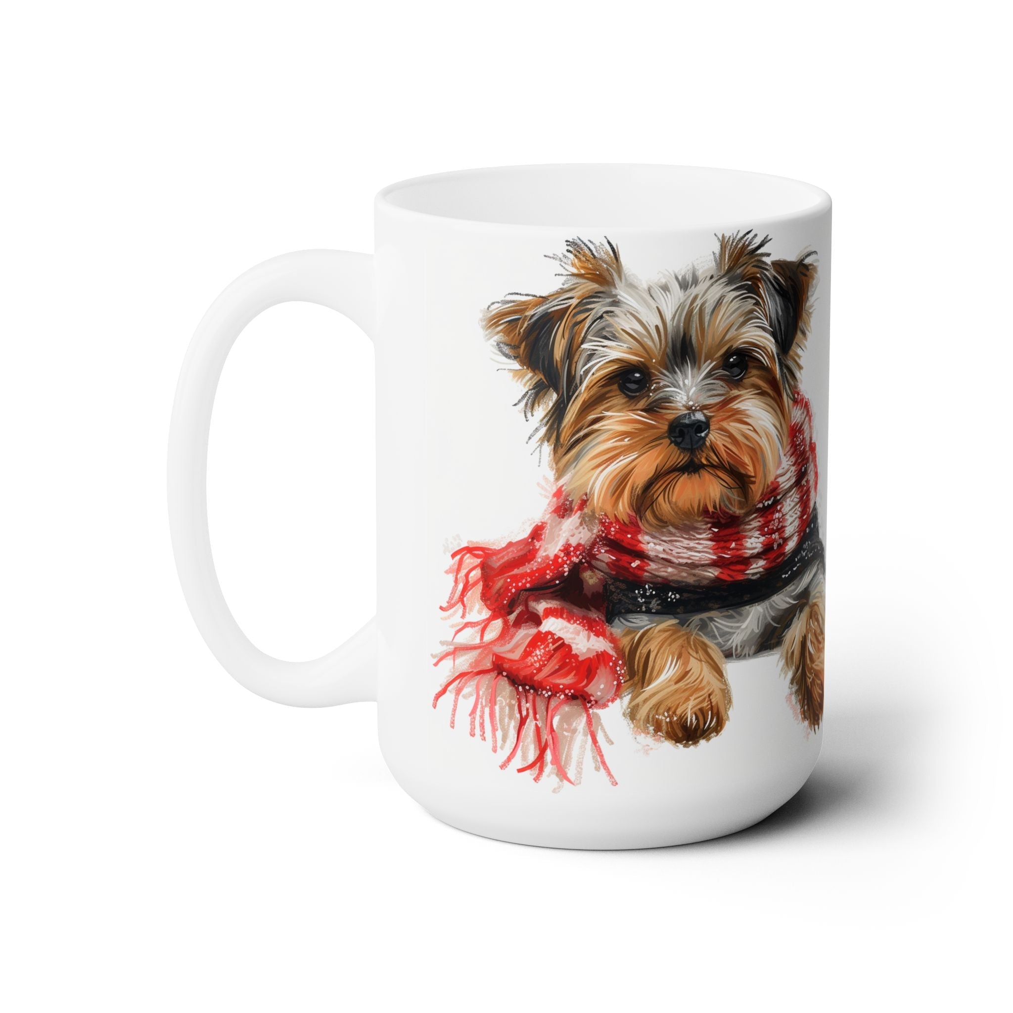 Yorkie Cozy Christmas Mug - Yorkshire Terrier Gift for Dog Lovers - Darwin & Rose