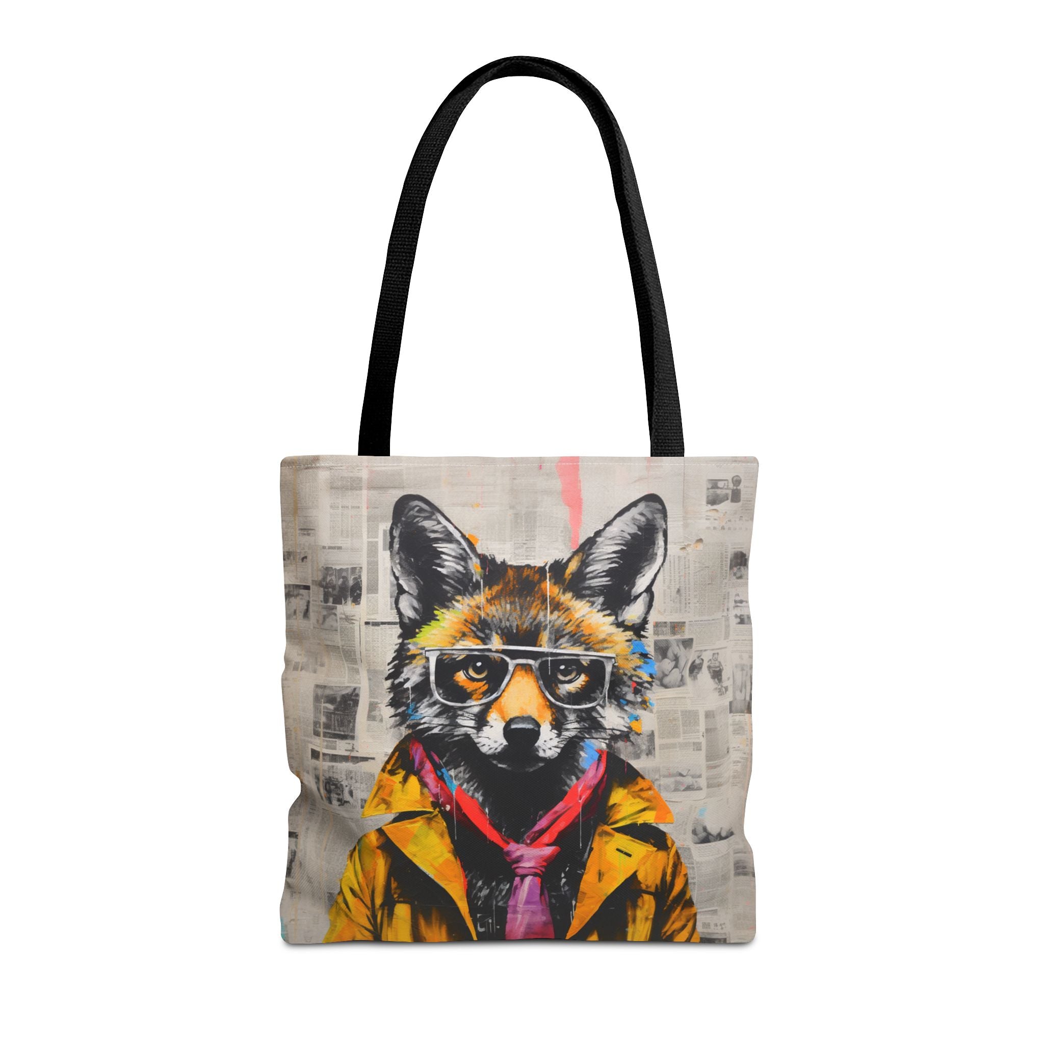 Stylish Urban Fox Tote Bag with Trendy Glasses Design, Eco-Friendly - Darwin & Rose