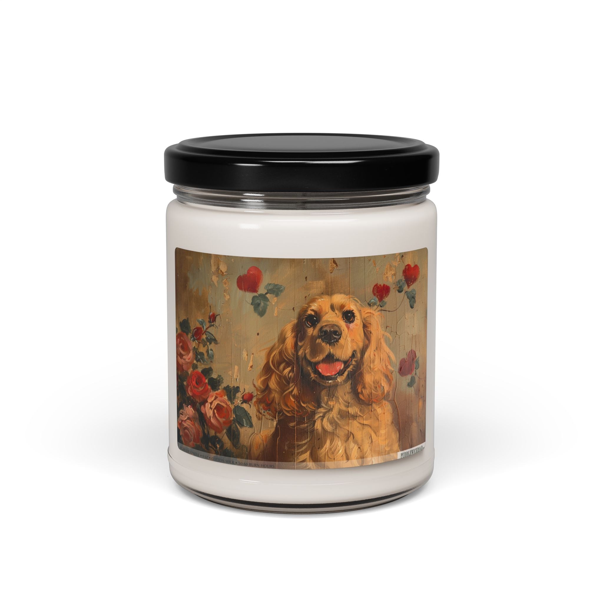 Golden Cocker Spaniel Candle - Vintage-Style Pet Lover Gift - Darwin & Rose