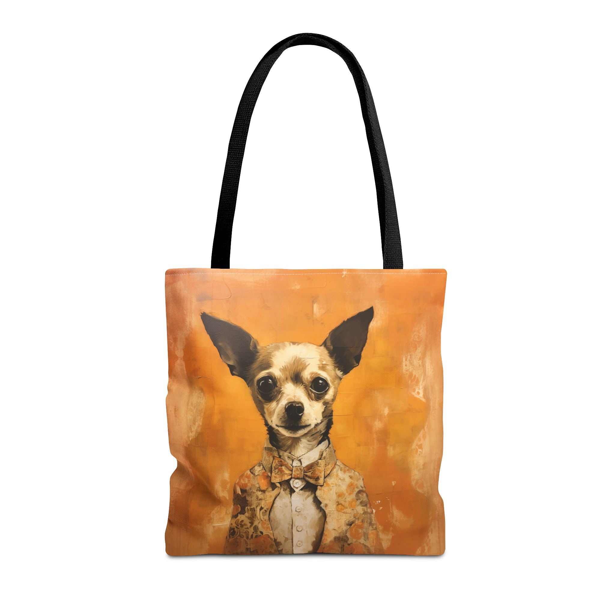 Chihuahua Chic Tote Bag - Stylish Orange Canvas for Dog Lovers - Darwin & Rose
