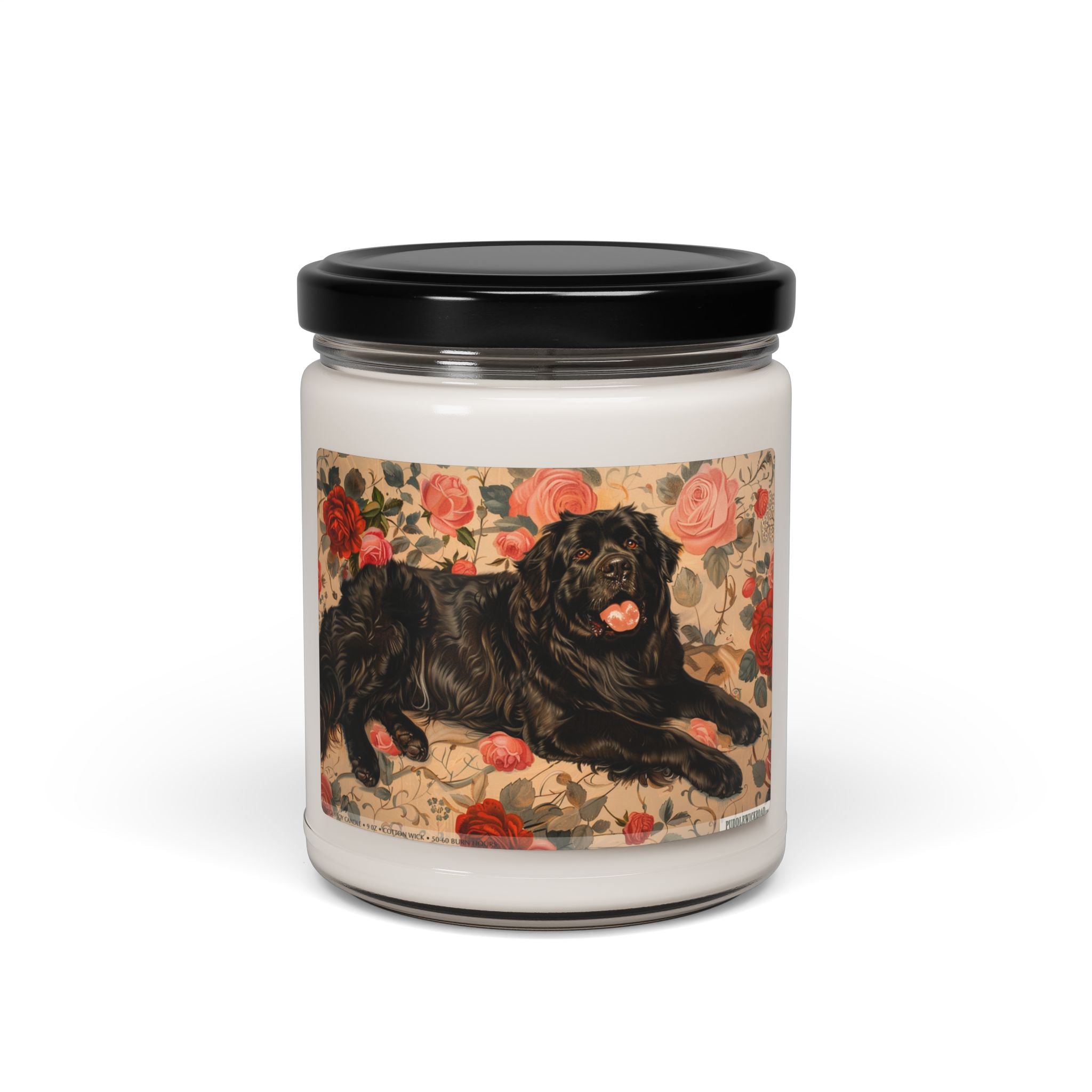 Newfoundland Dog Vintage Candle - Pet Lover Gift & Memorial Keepsake - Darwin & Rose