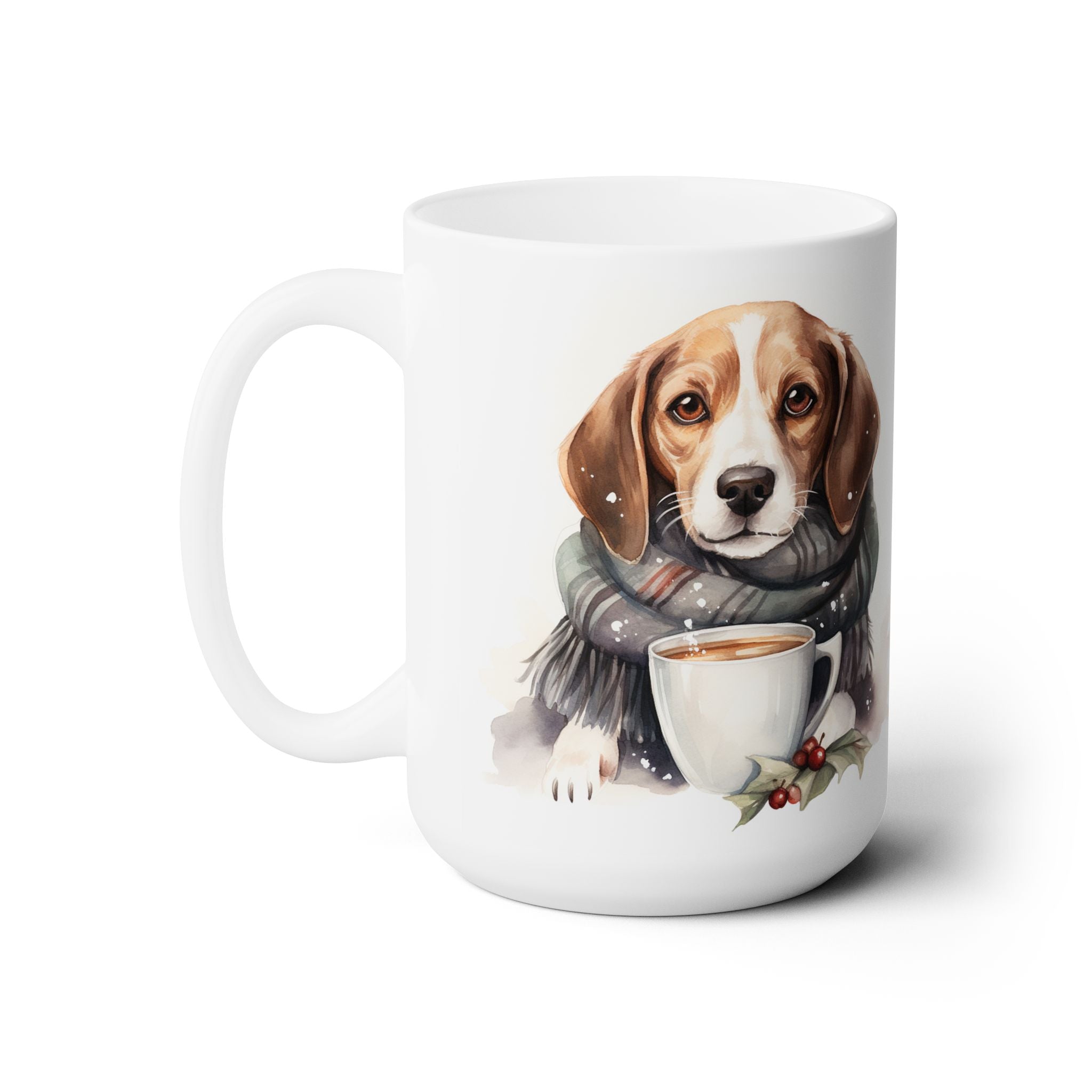 Cozy Beagle Winter Mug - Holiday Dog Lover Gift Idea - Darwin & Rose
