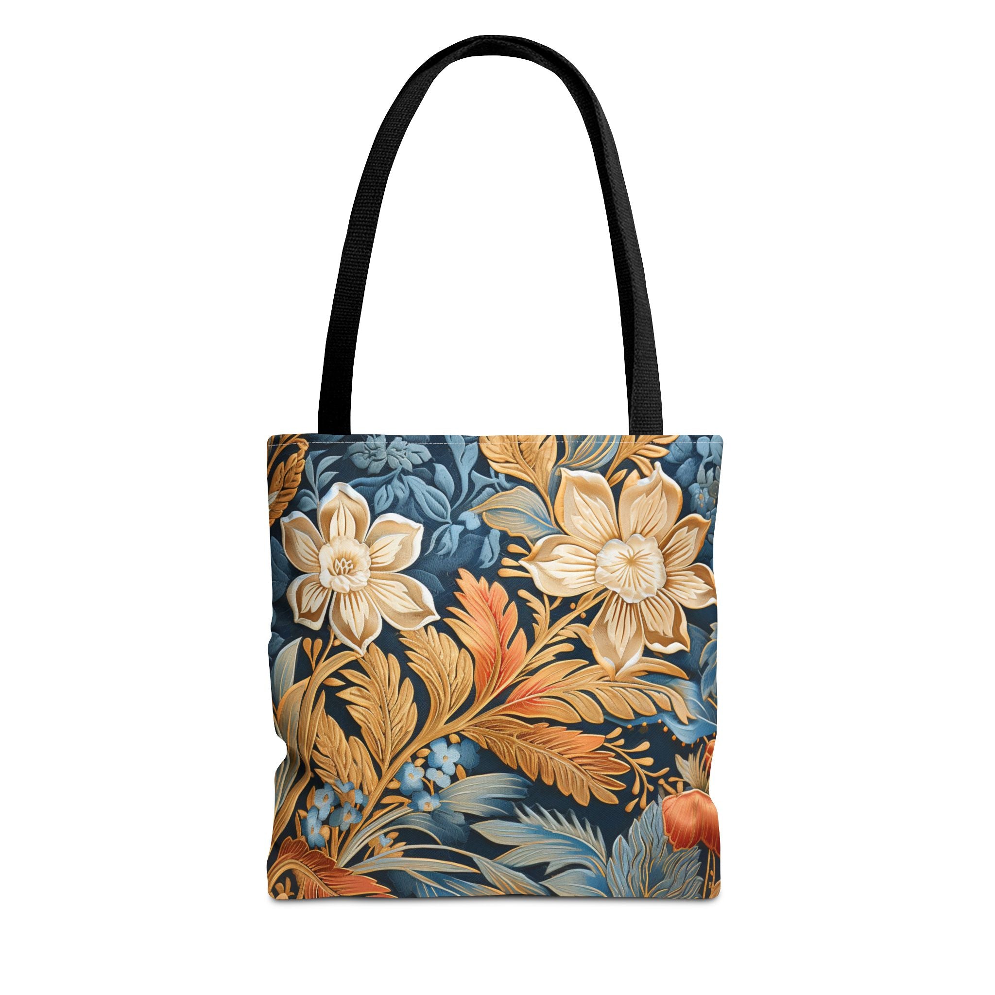 Vintage Floral Canvas Tote Bag, Elegant Eco-Friendly Shopping Bag - Darwin & Rose