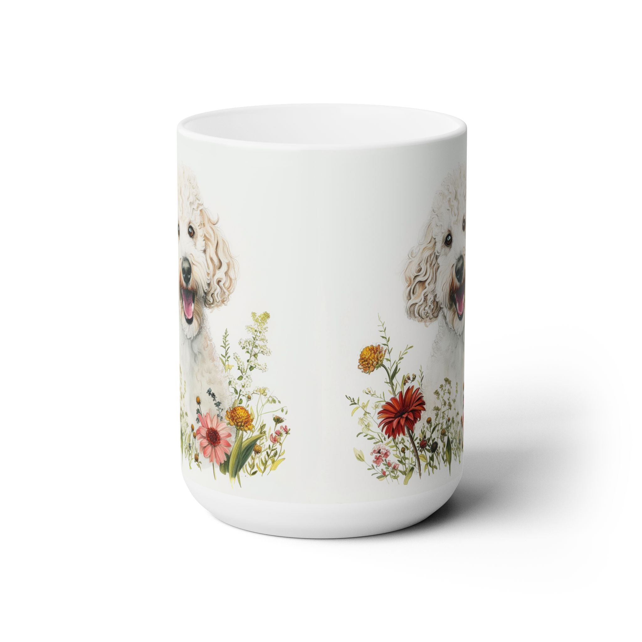 Charming Poodle Mug - Floral Doodle Lover Gift for Pet Parents - Darwin & Rose