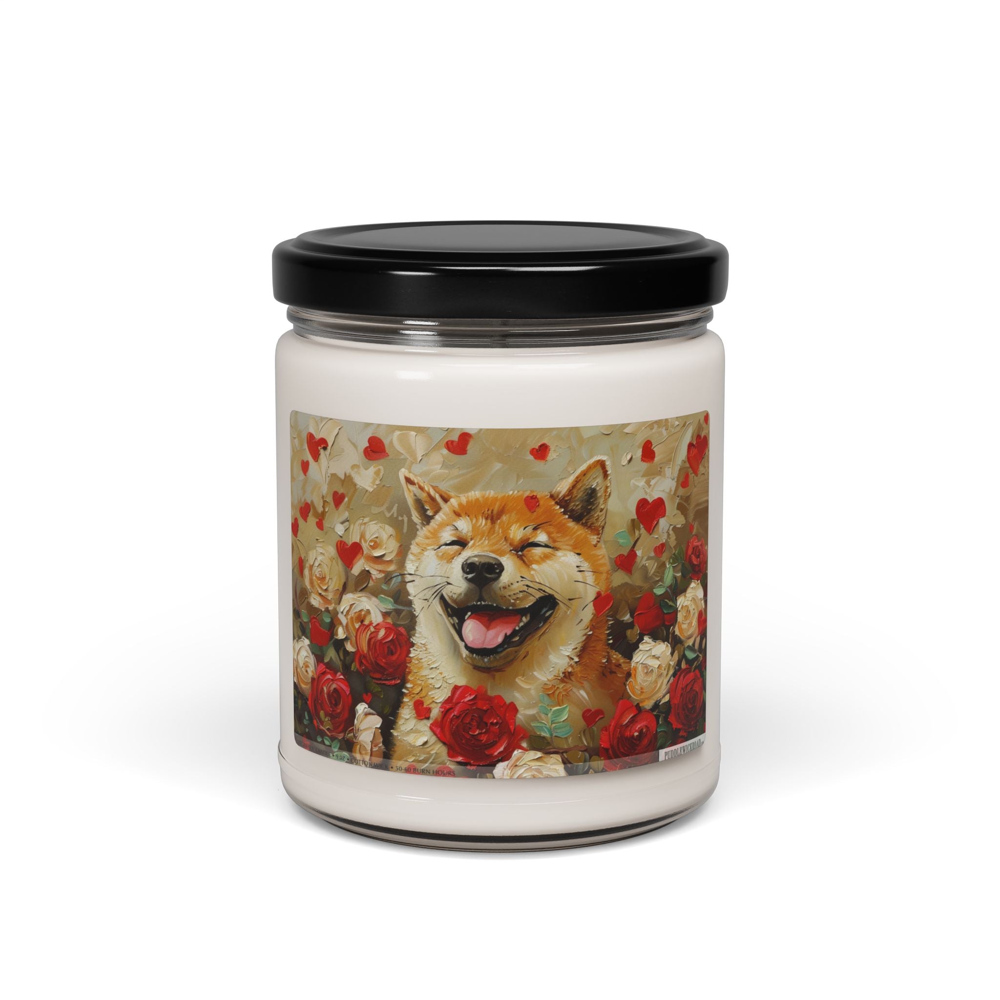 Shiba Inu Love Candle - Heartwarming Gift for Pet Parents - Darwin & Rose