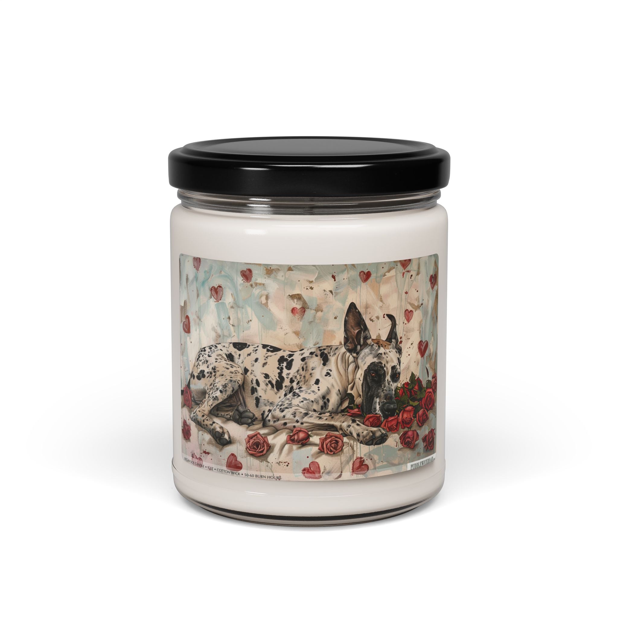 Heartfelt Great Dane Candle, Dog Lover Gift & Pet Memorial - Darwin & Rose