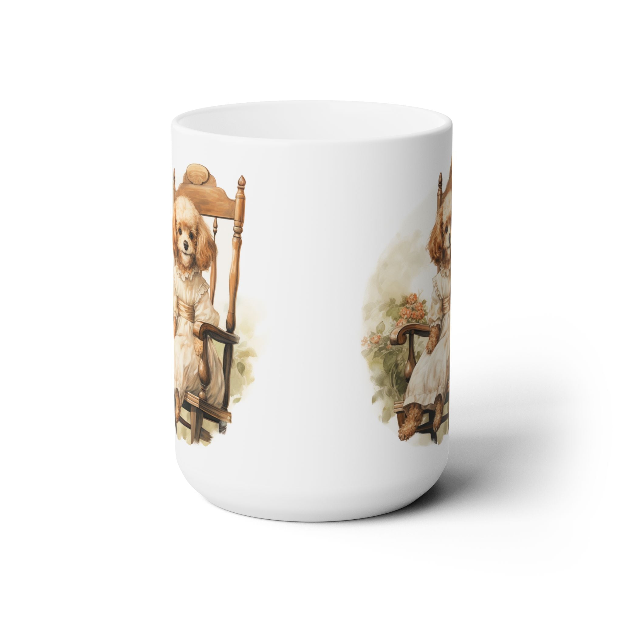 Elegant Vintage Poodle Coffee Mug - Perfect Gift for Dog Lovers - Darwin & Rose