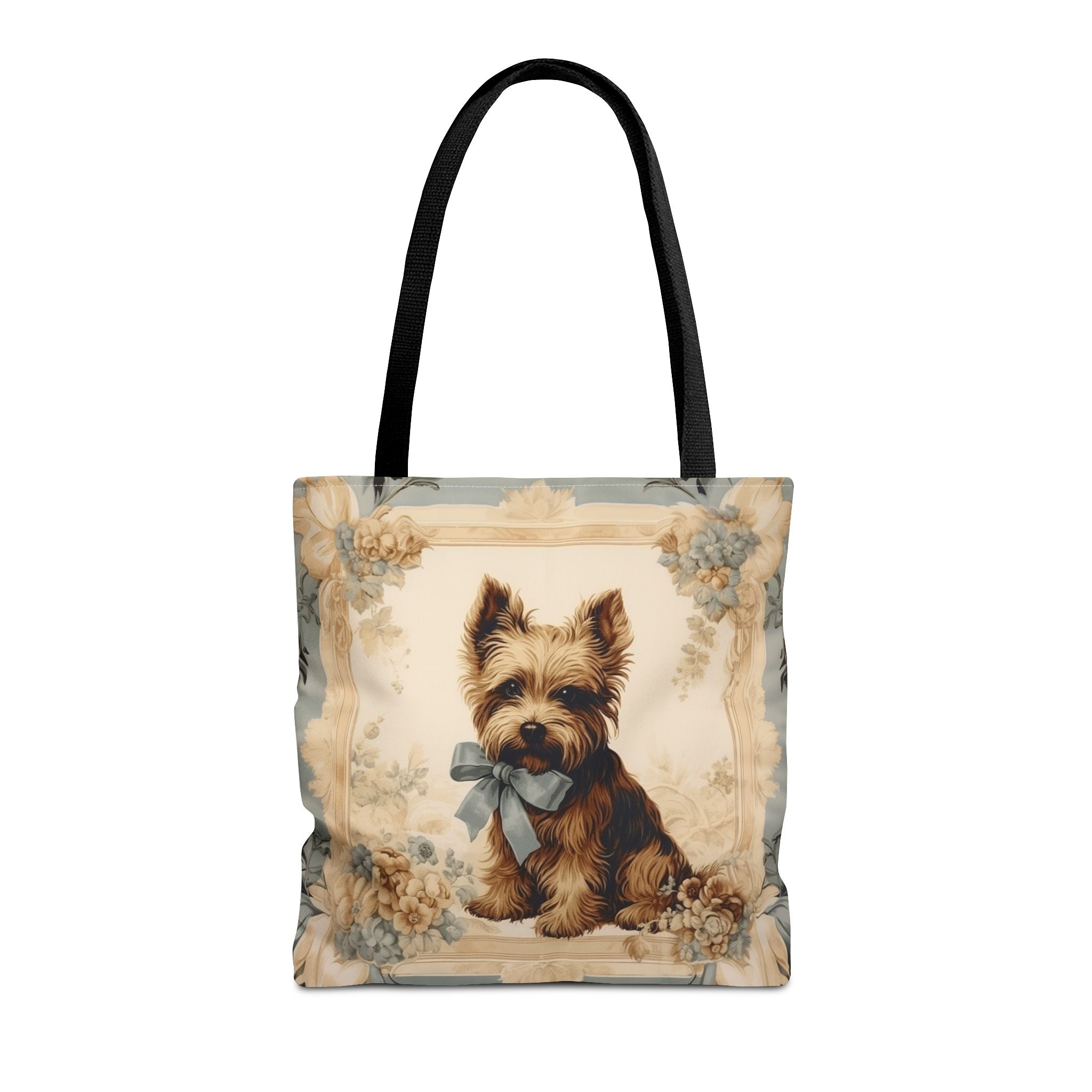 Yorkshire Terrier Elegance Tote Bag, Floral Eco-Friendly Canvas Gift - Darwin & Rose