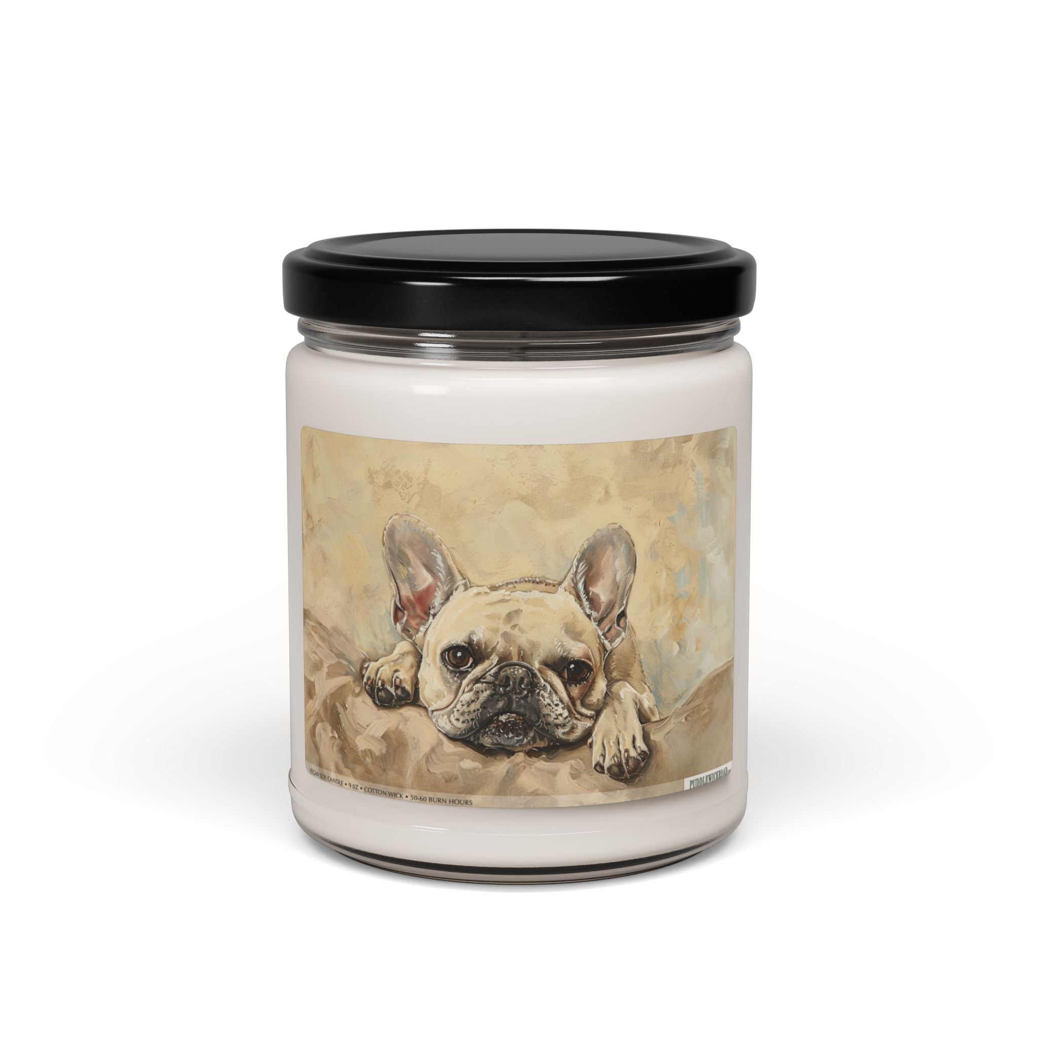 Frenchie Charm Soy Candle - Adorable Bulldog Gift for Dog Lovers - Darwin & Rose