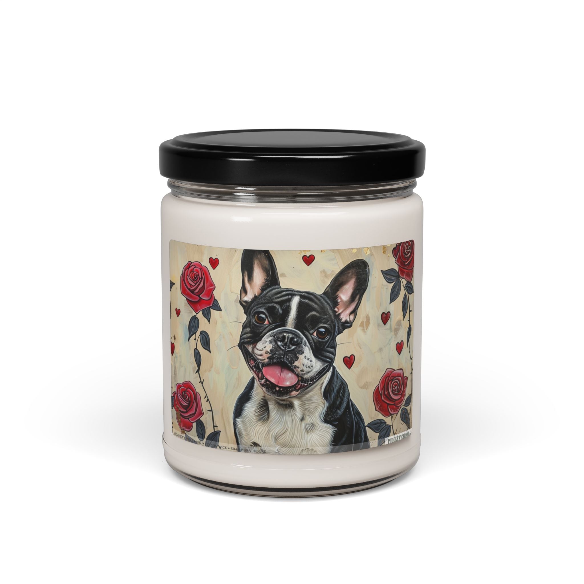 French Bulldog Rose Candle - Heartfelt Pet Lover Gift - Darwin & Rose