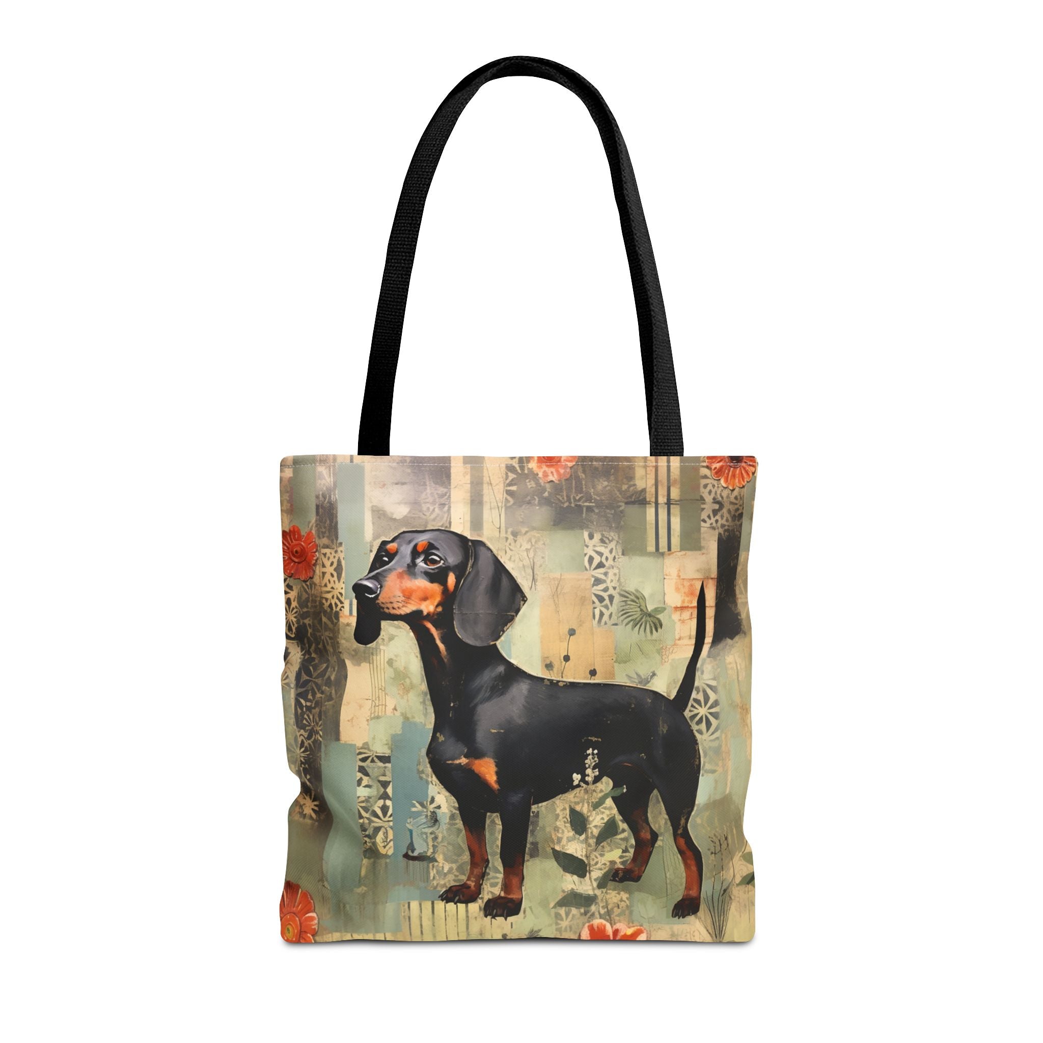 Charming Dachshund Art Tote Bag - Eco-Friendly Canvas for Dog Lovers - Darwin & Rose