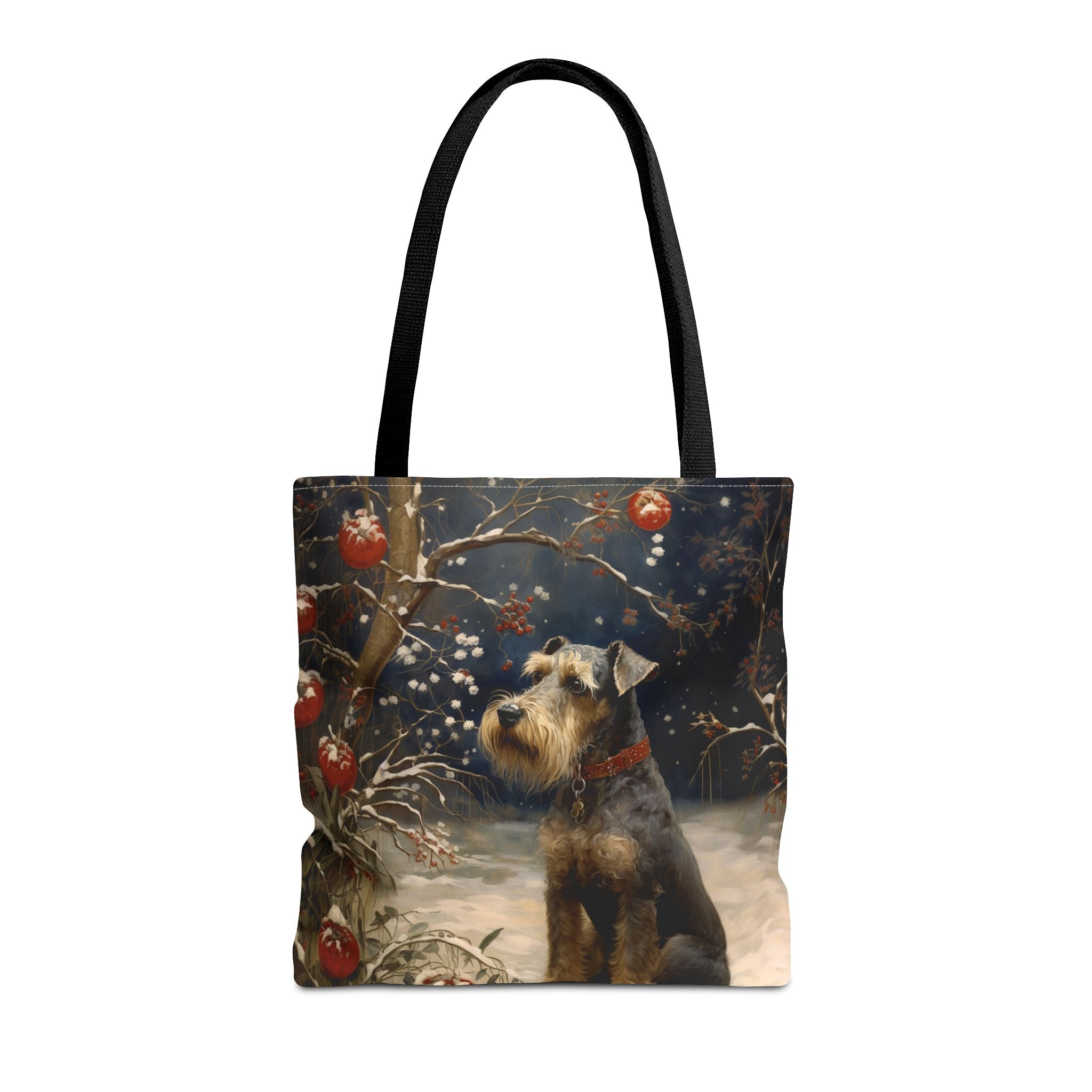 Miniature Schnauzer Christmas Wonderland Tote Bag, Festive Canvas Gift - Darwin & Rose