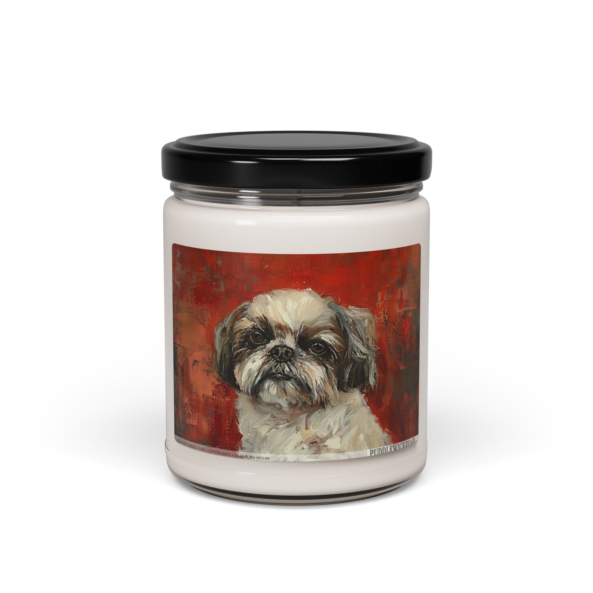 Shih Tzu Tribute Candle - Vintage Art Pet Lover Gift - Darwin & Rose