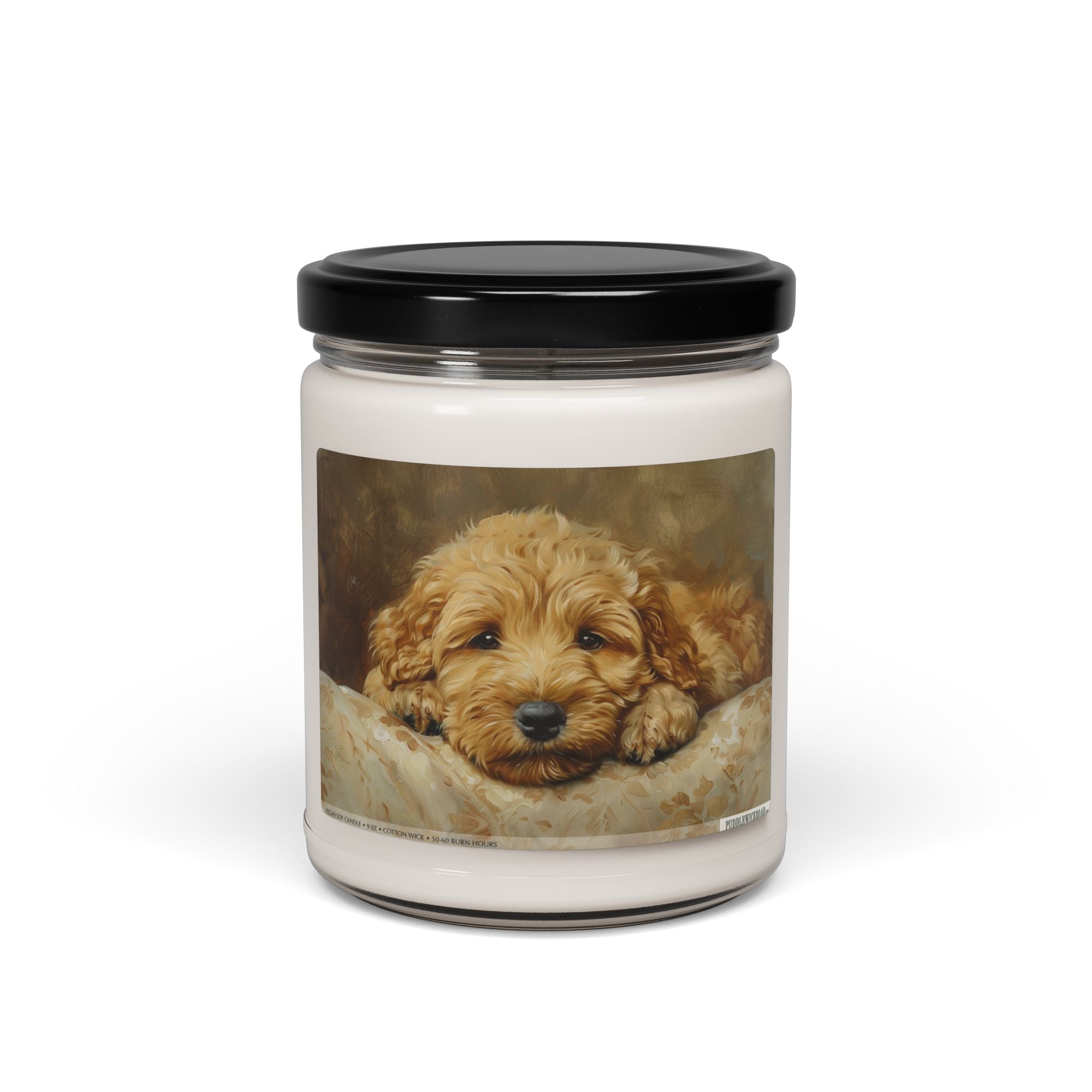 Goldendoodle Puppy-Themed Soy Candle Gift for Dog Lovers - Darwin & Rose