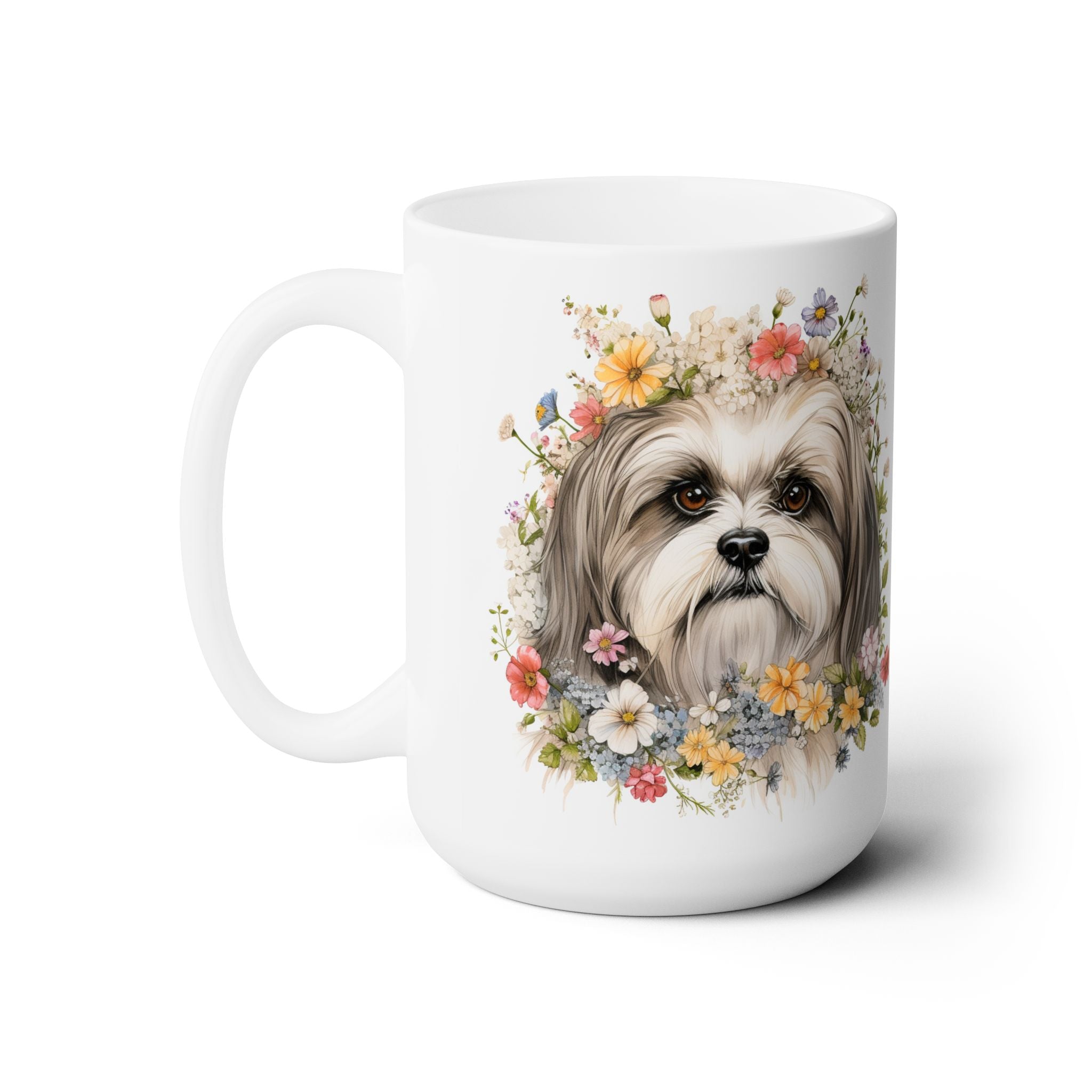 Shih Tzu Floral Coffee Mug - Cute Gift for Dog Lovers - Darwin & Rose