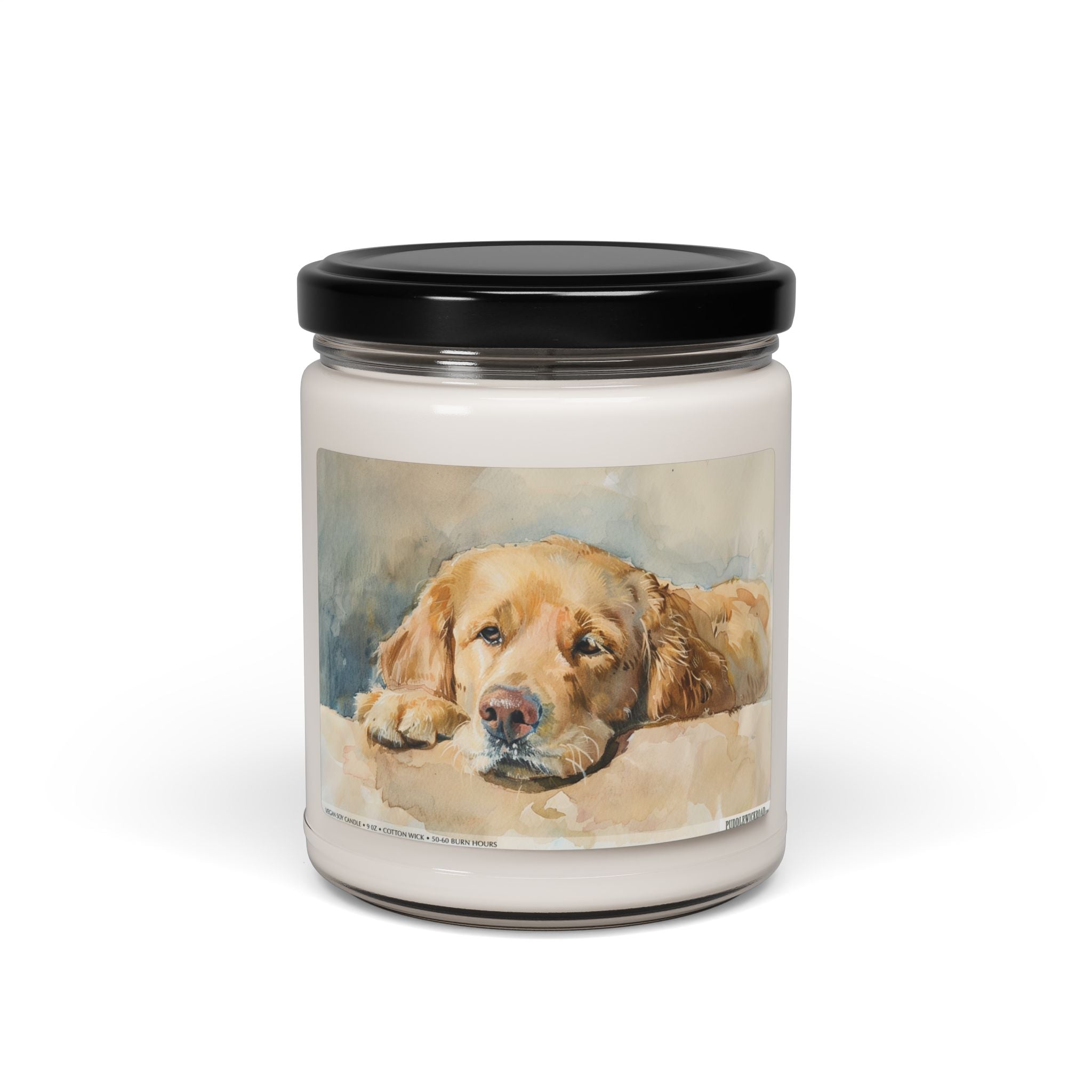 Golden Retriever Nostalgia Candle - Artistic Pet Lover Gift - Darwin & Rose