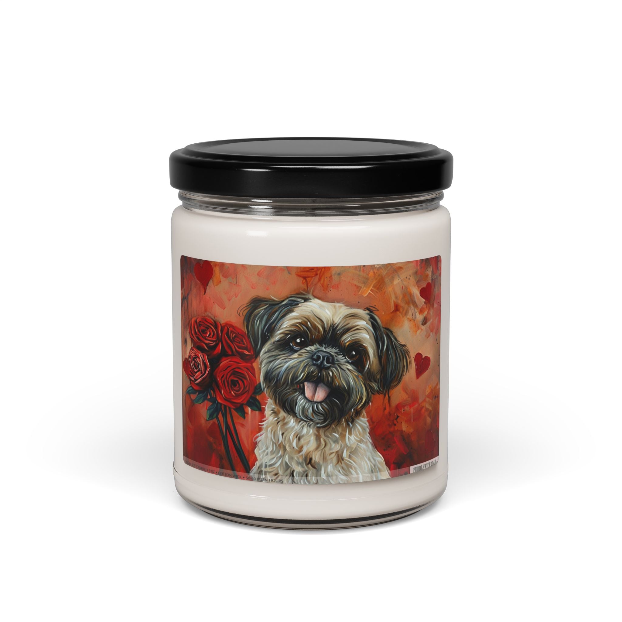 Shih-Tzu Love Candle - Vintage Art Pet Lover Gift - Darwin & Rose