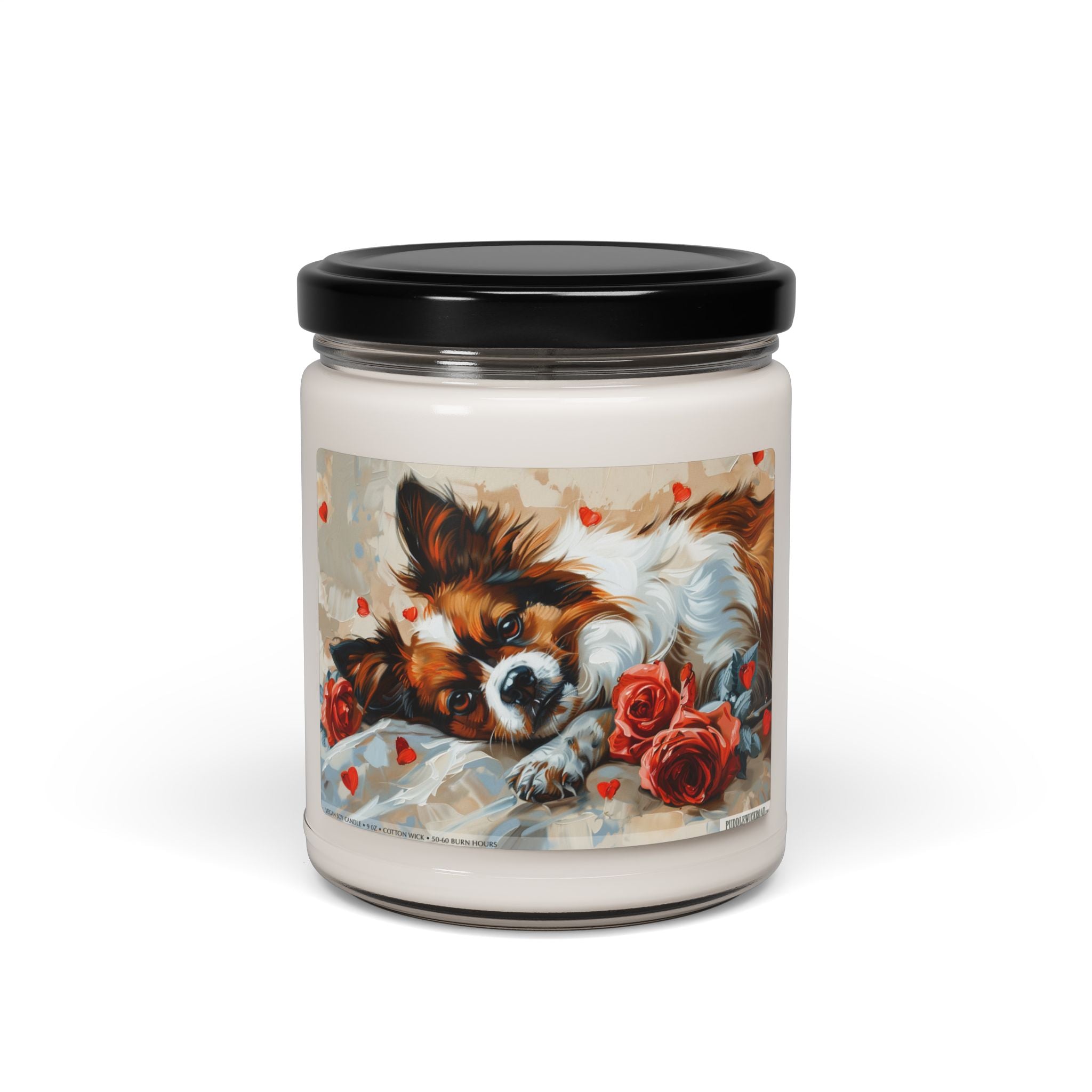 Papillon Dog Candle - Heartwarming Gift for Dog Lovers, Pet Parents - Darwin & Rose